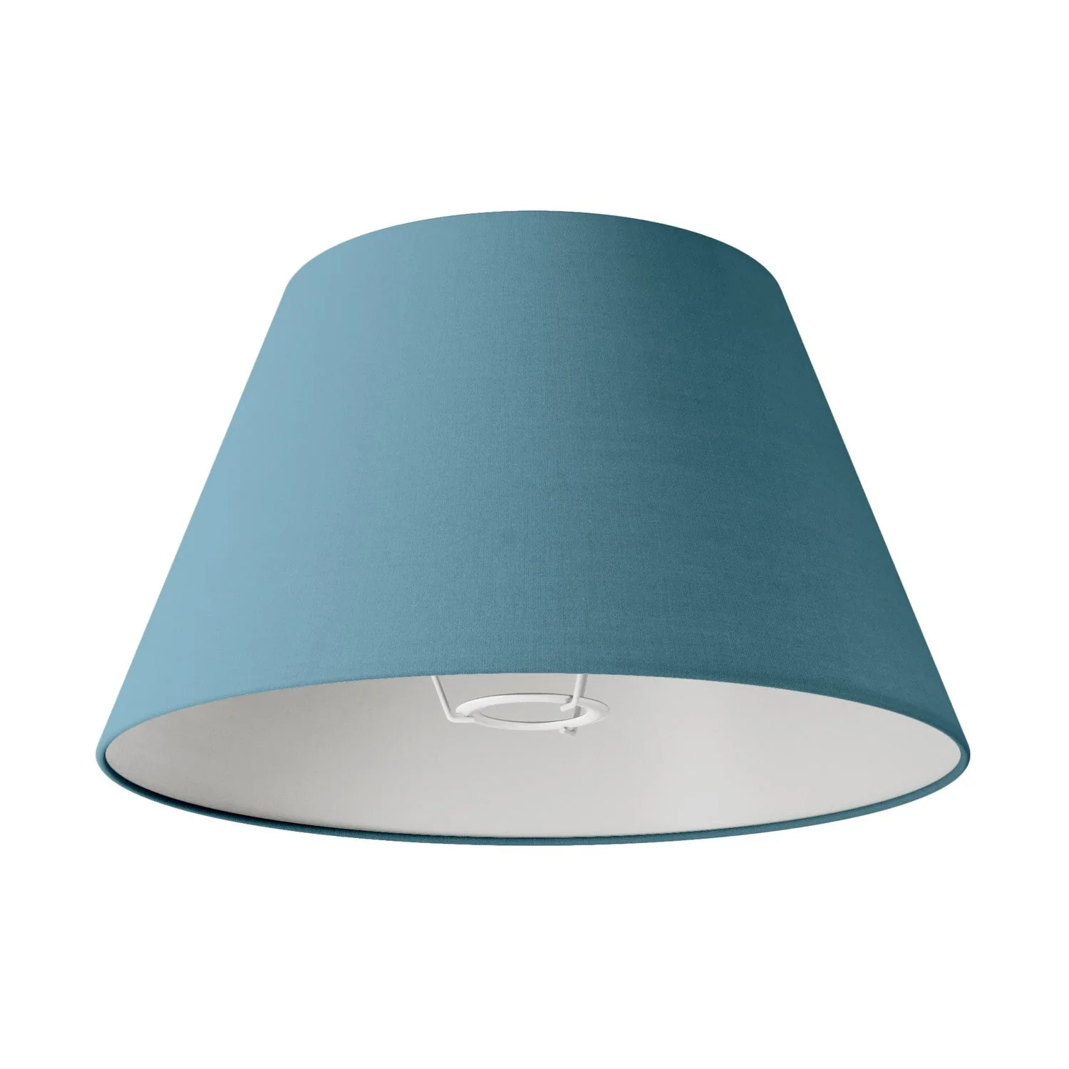 Impero M lampshade in fabric for table lamp or wall light with E27 fitting - Made in Italy - Severe blue canvas