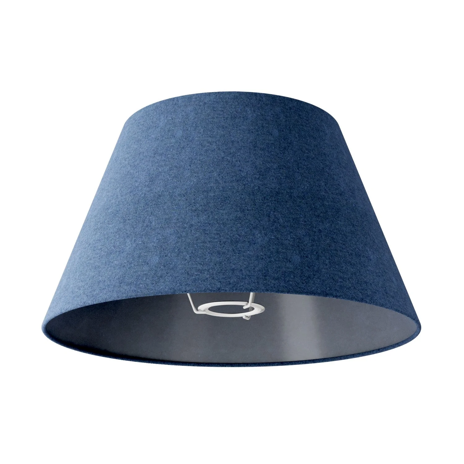 Impero M Lampshade in fabric for floor lamp with E27 fitting - Made in Italy - Blue Wool