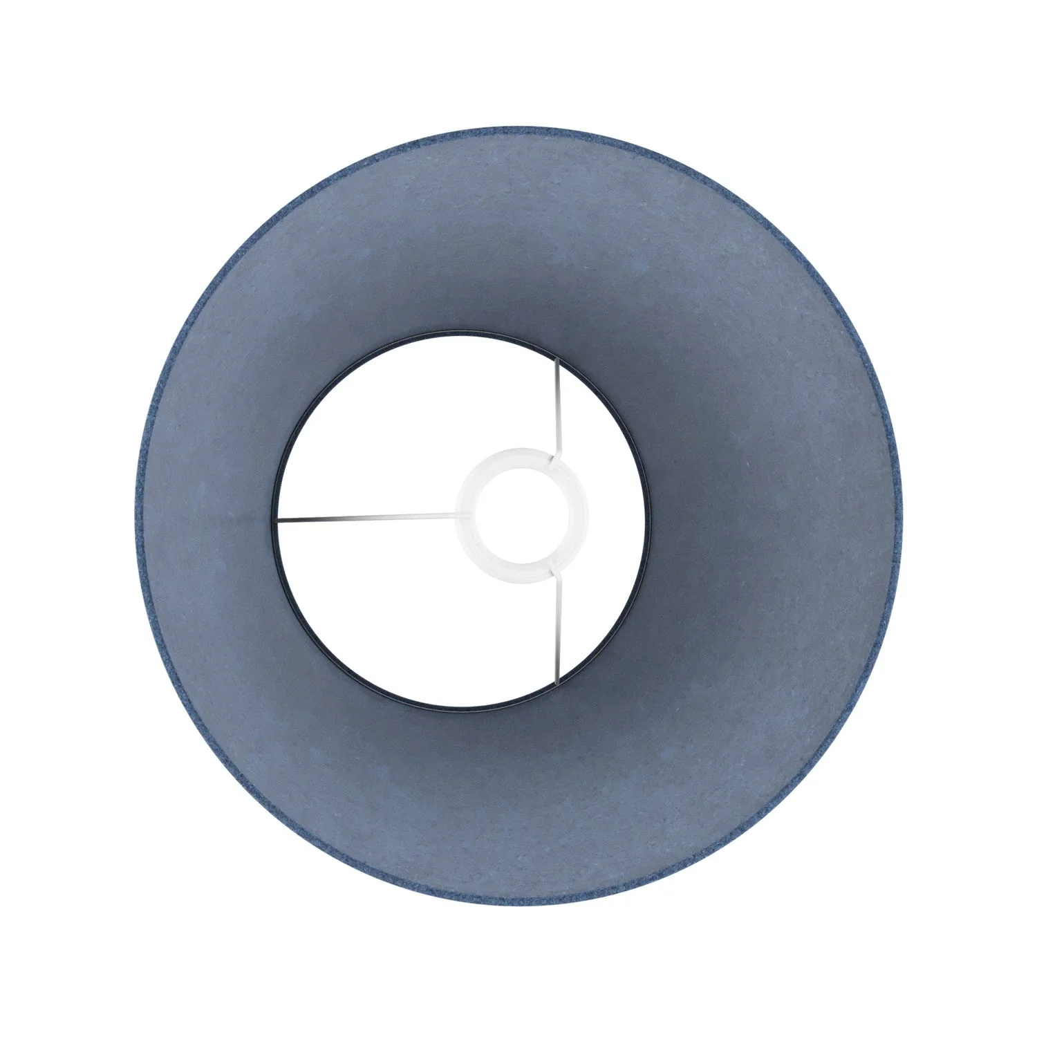 Impero M Lampshade in fabric for floor lamp with E27 fitting - Made in Italy - Blue Wool - Image 3