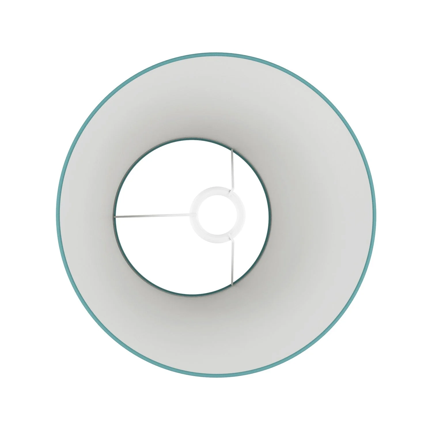 Impero Lampshade M in fabric for floor lamp with E27 fitting - Made in Italy - Doubt Green Teletta - Image 3
