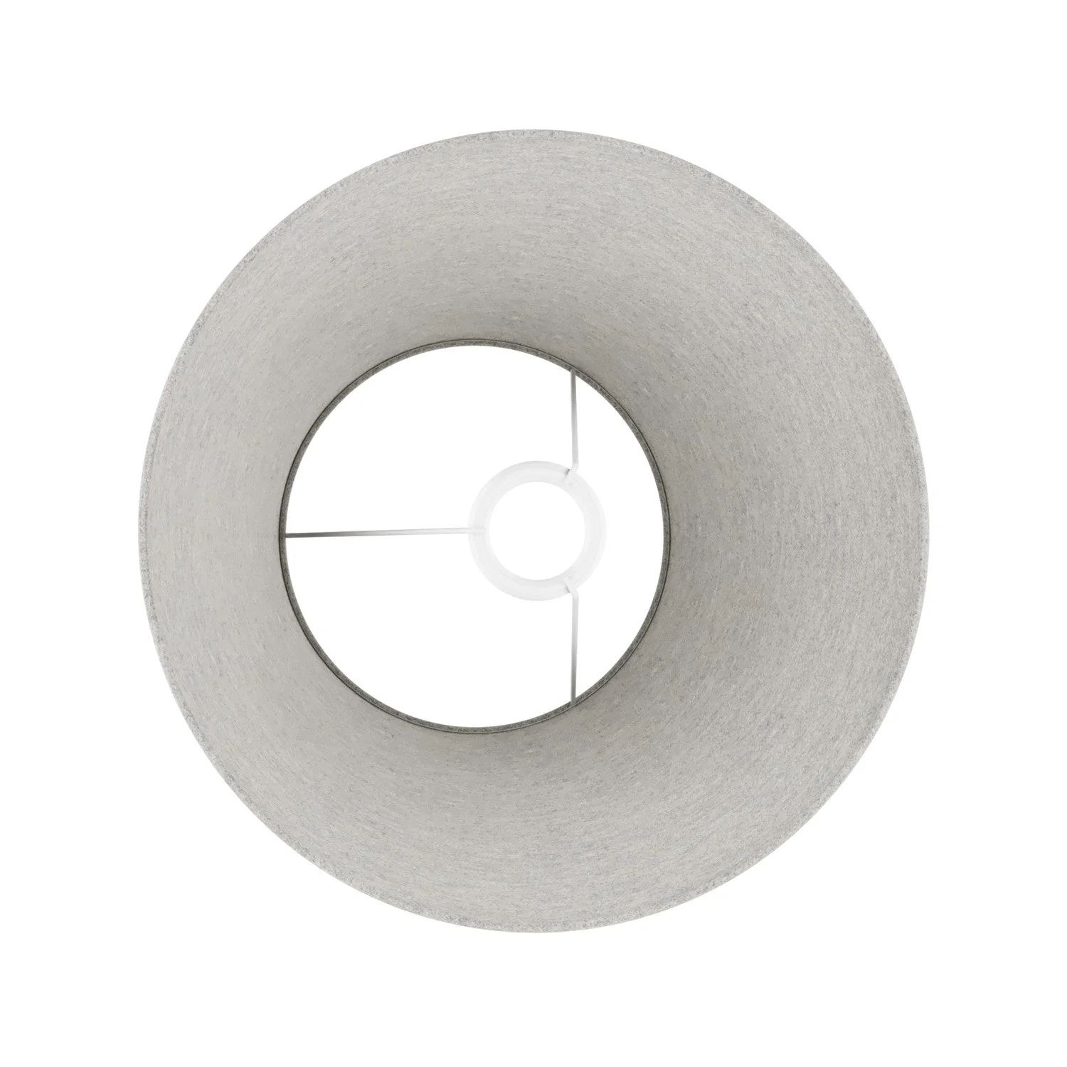 Impero M lampshade in fabric for floor lamp with E27 fitting - Made in Italy - Light Gray Wool - Image 3