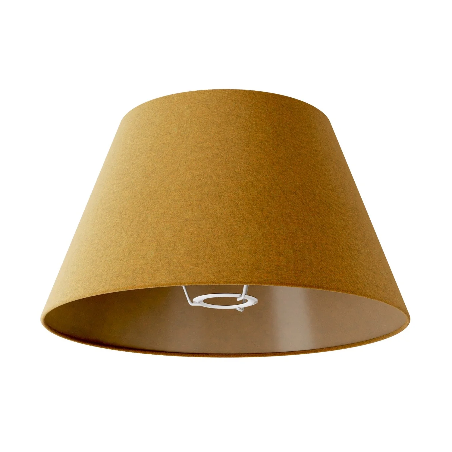 Impero M Lampshade in fabric for floor lamp with E27 fitting - Made in Italy - Mustard Wool