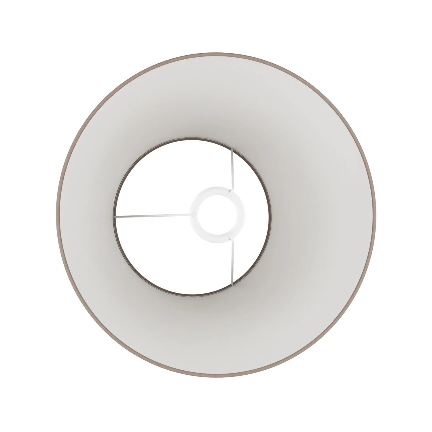 Lampshade Impero M in fabric for floor lamp with E27 fitting - Made in Italy - Arenal Ash - Image 3