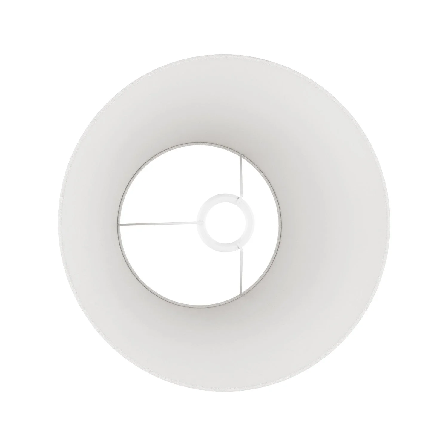 Impero M lampshade in fabric for table lamp or wall light with E27 fitting - Made in Italy - Shiny white linen - Image 3