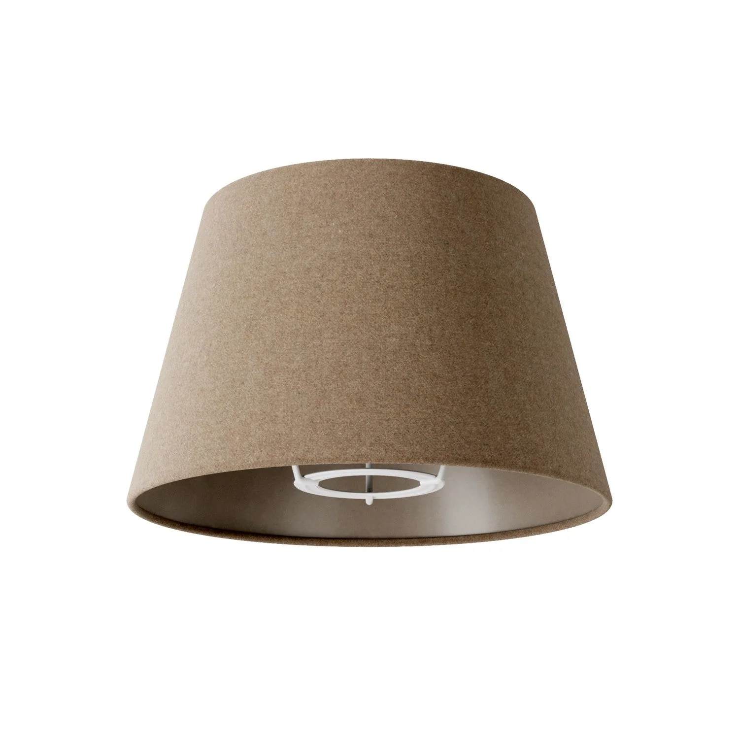 Impero S Lampshade with E27 fitting for table lamp or wall light - Made in Italy - Lana Marrone