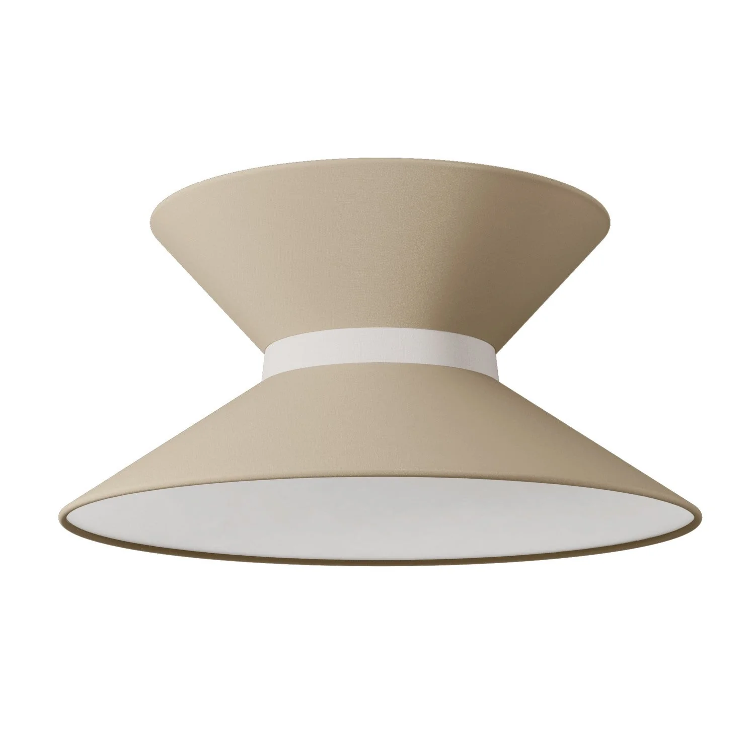 Clessidra Arenal taupe fabric lampshade - Made in Italy