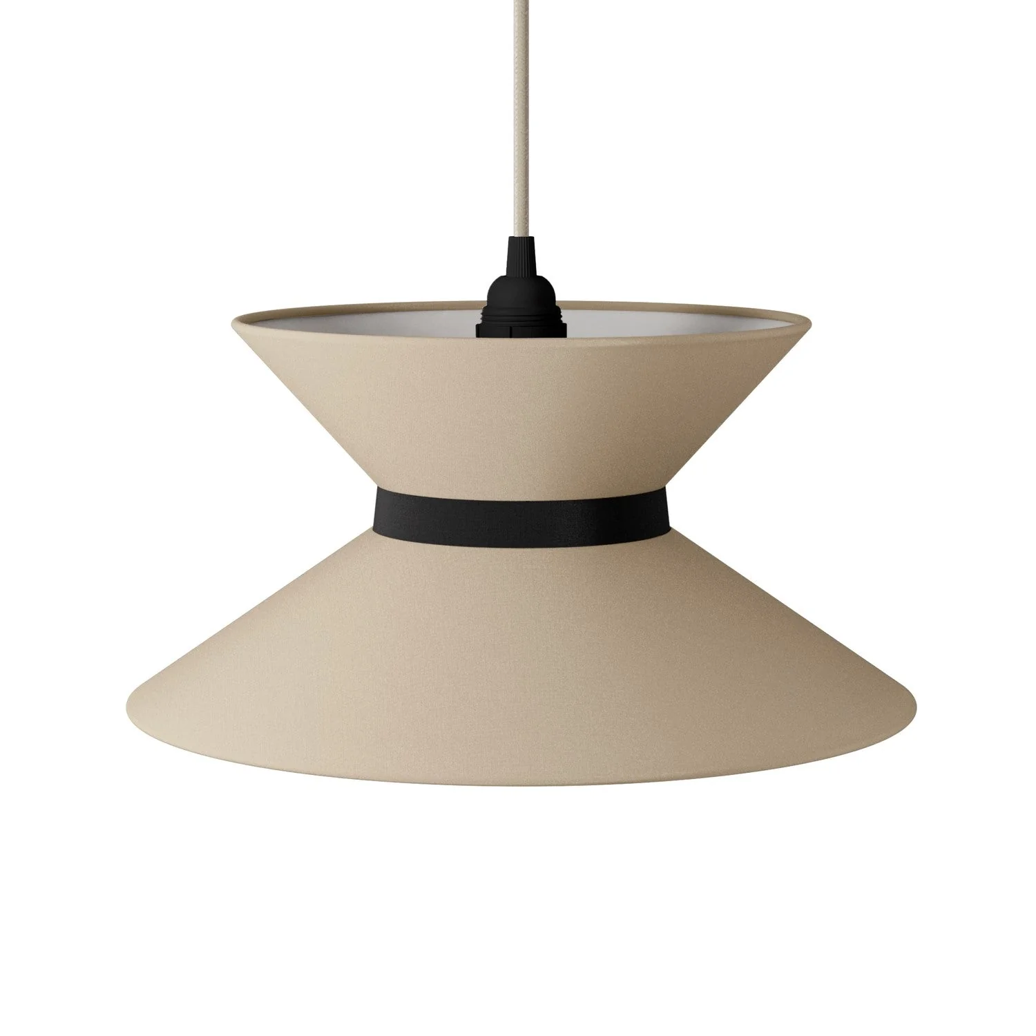 Clessidra Arenal taupe fabric lampshade - Made in Italy - Image 13