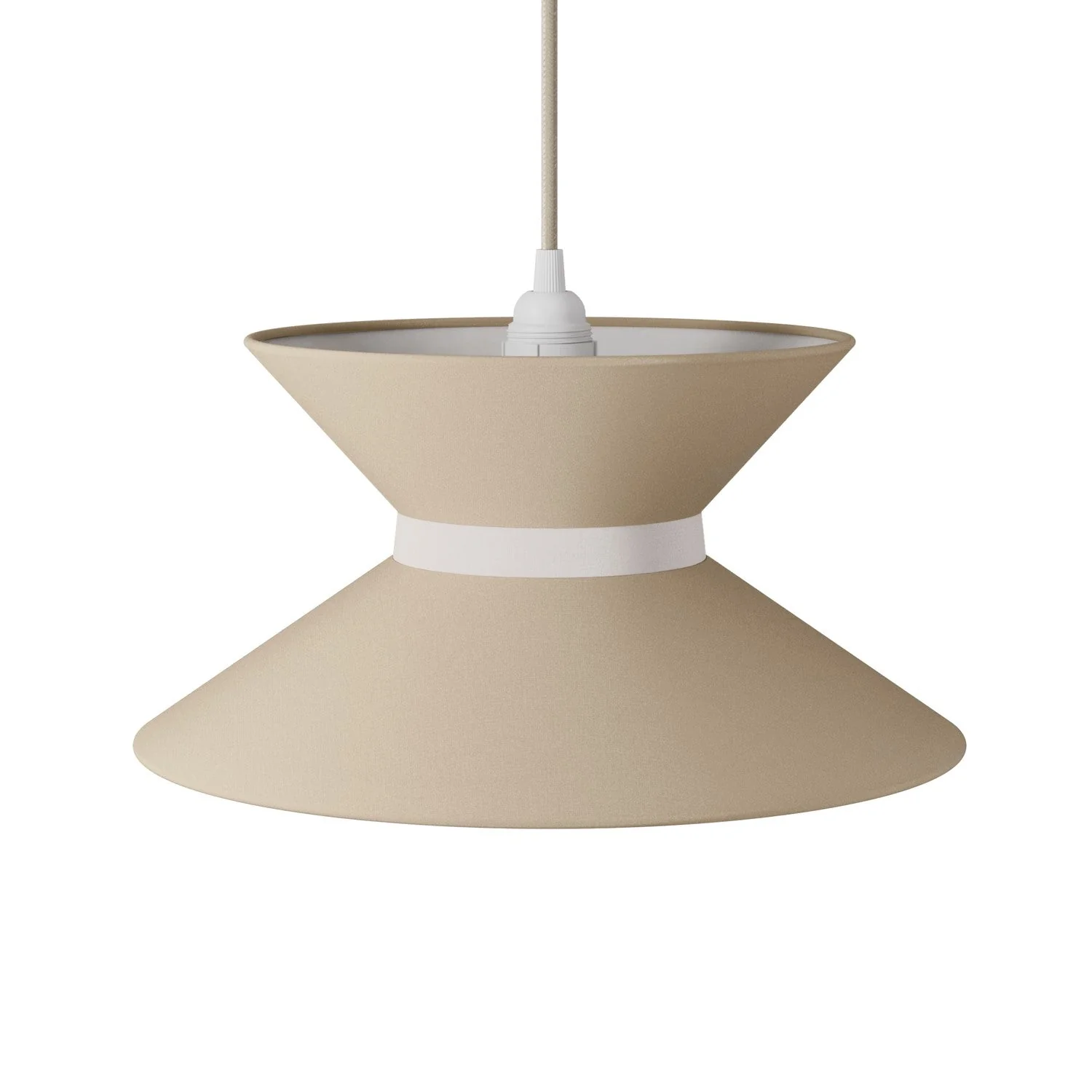 Clessidra Arenal taupe fabric lampshade - Made in Italy - Image 4