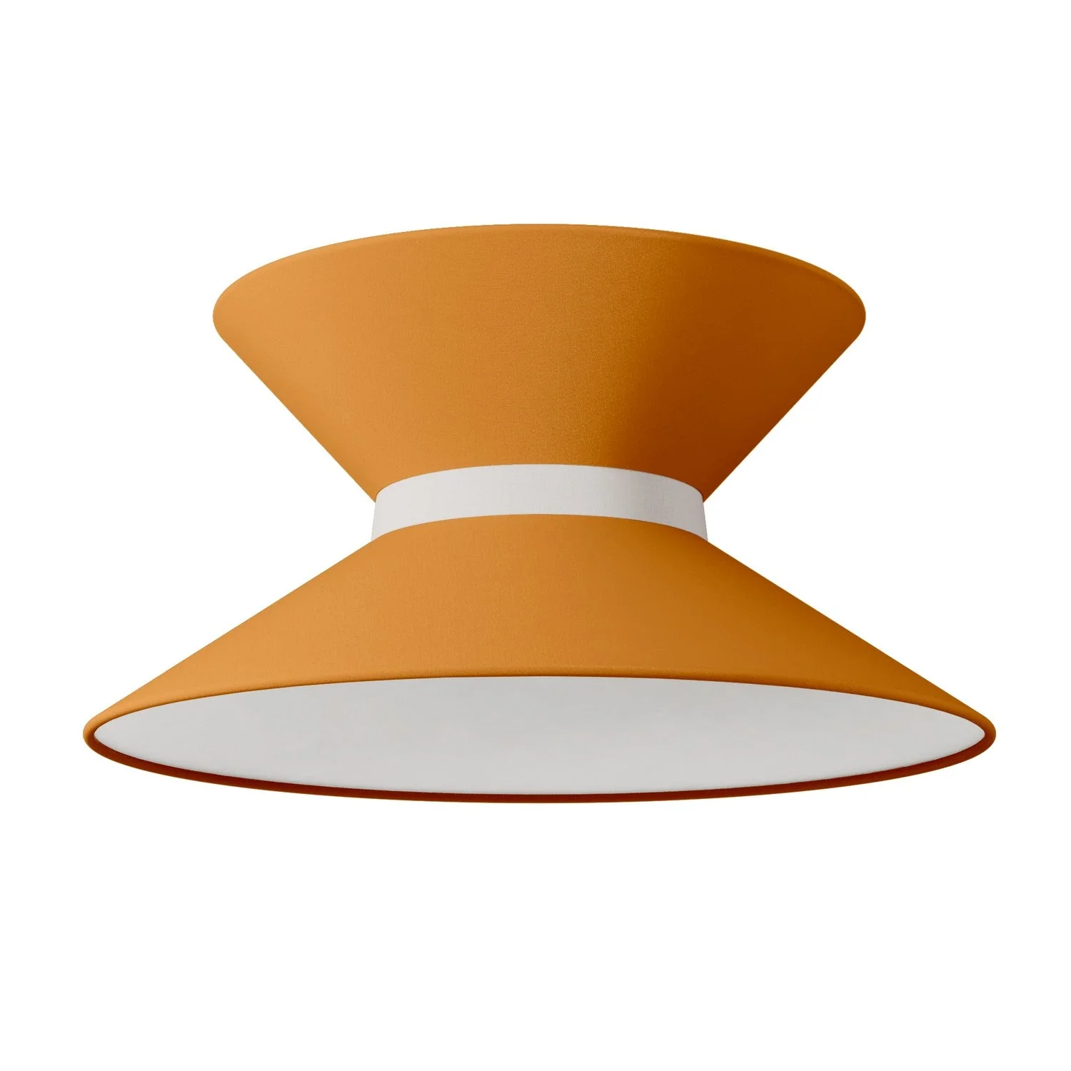 Clessidra Teletta tangerine fabric lampshade - Made in Italy