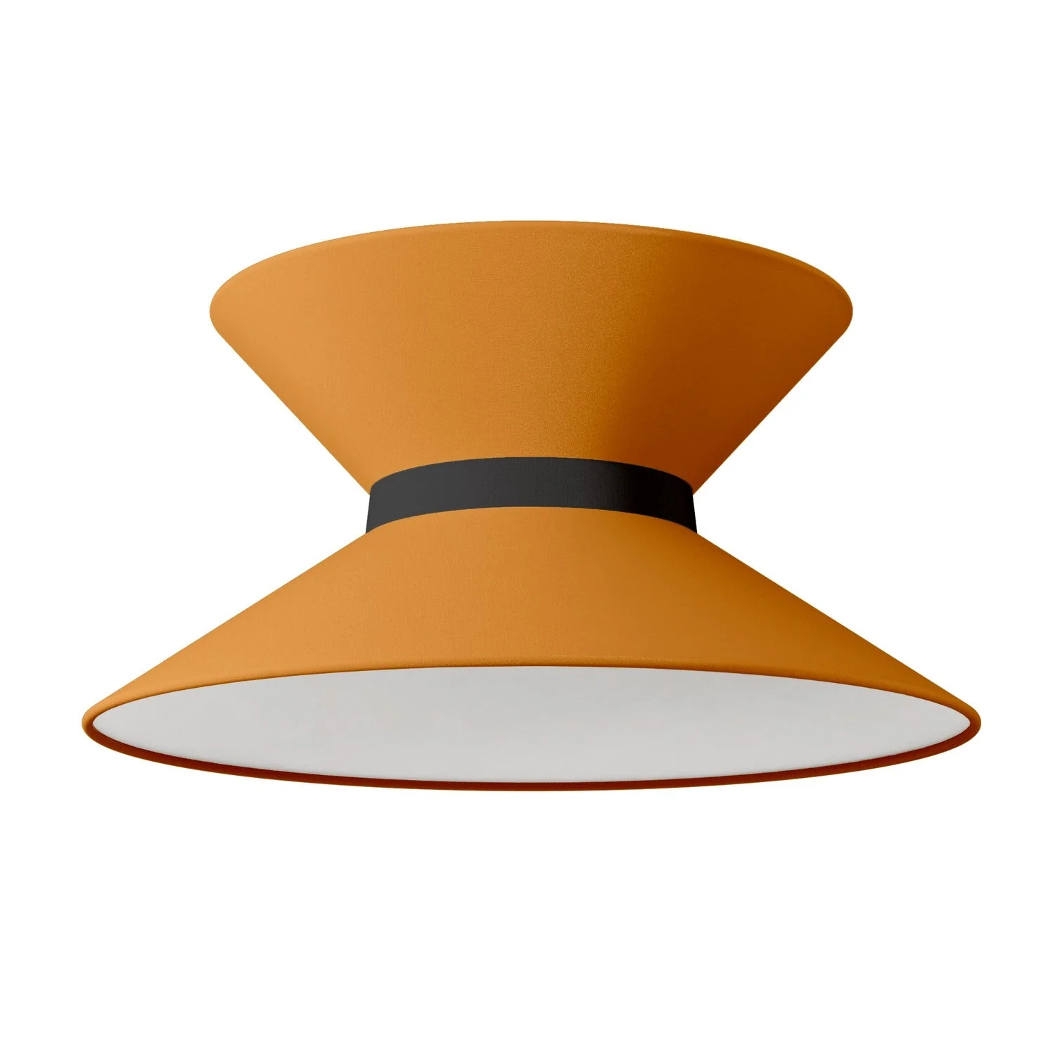 Clessidra Teletta tangerine fabric lampshade - Made in Italy - Image 10