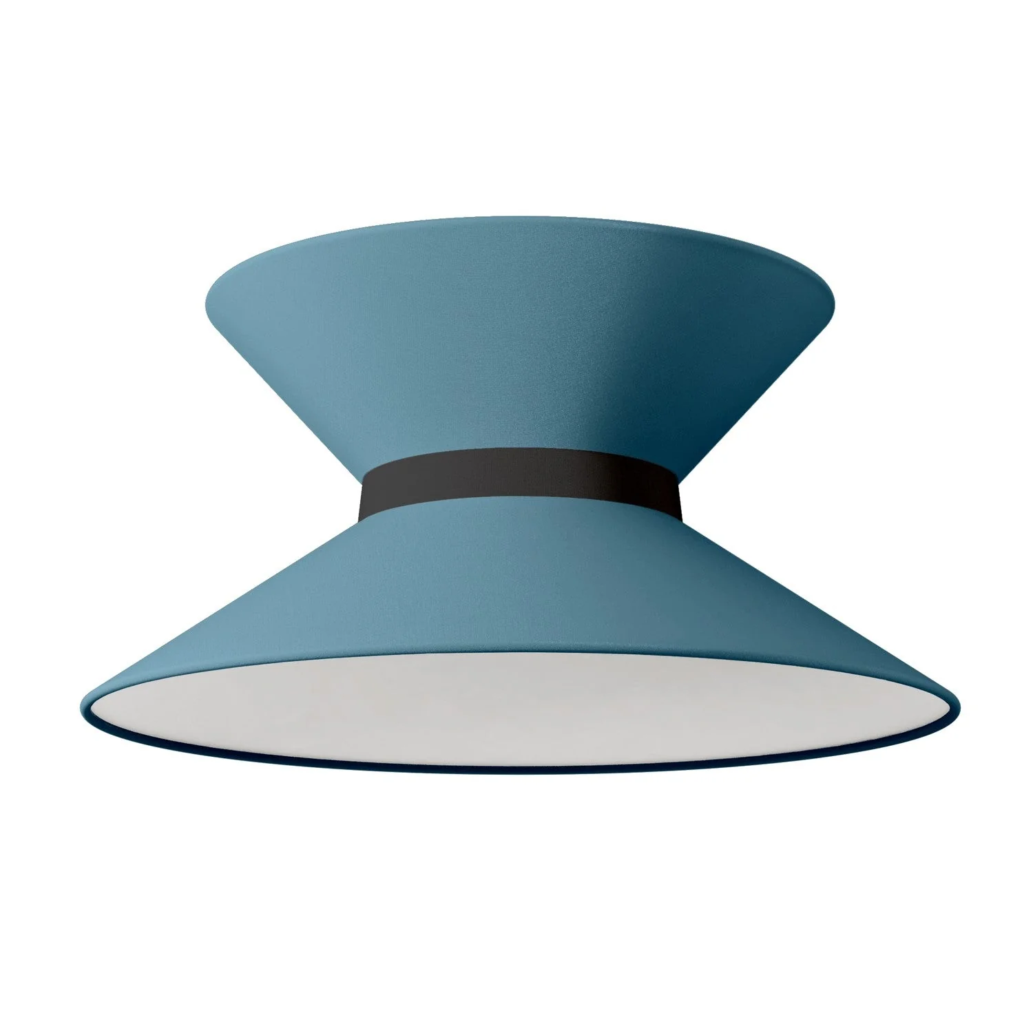 Clessidra Teletta fabric lampshade in severe blue - Made in Italy - Image 10