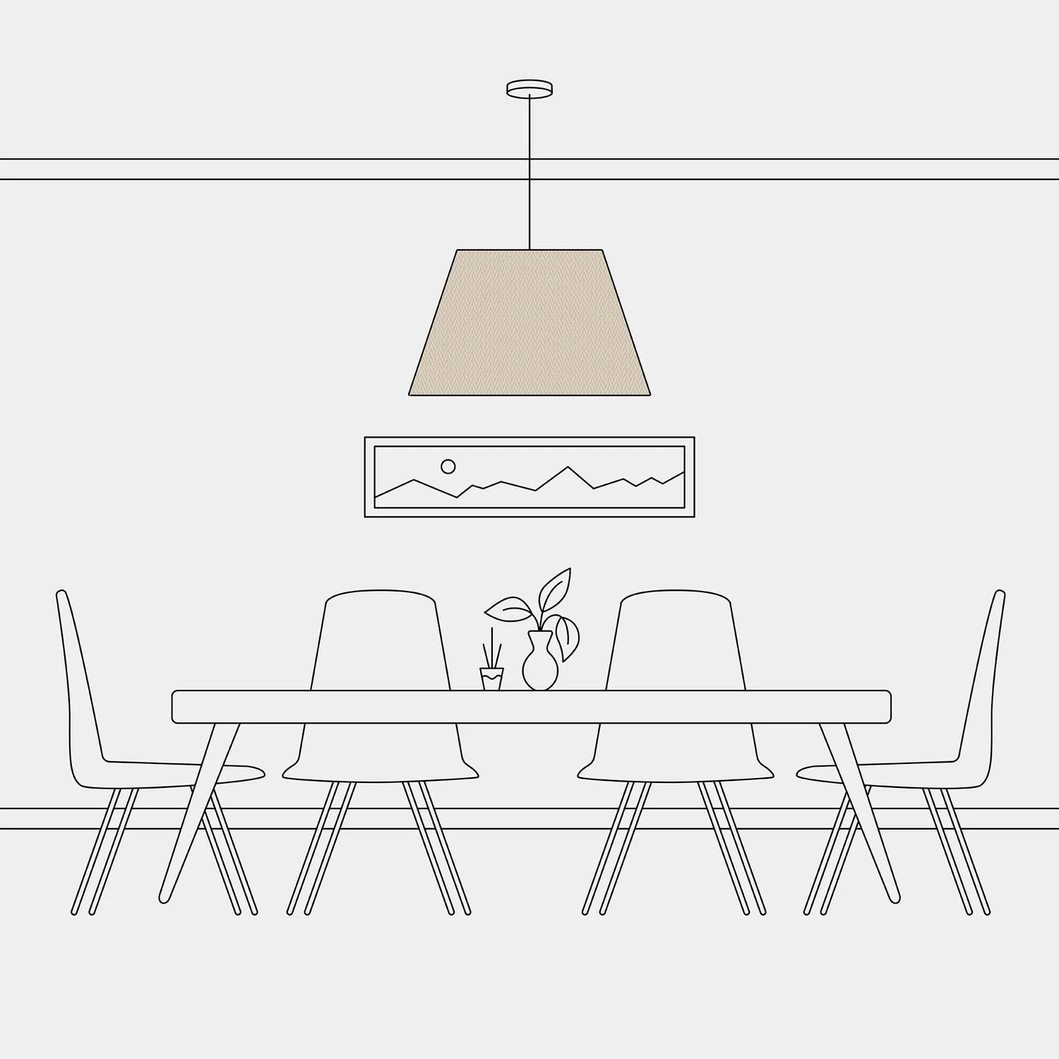 Impero L Lampshade for pendant with E27 fitting - Made in Italy - Arenal Dove Gray - Image 5
