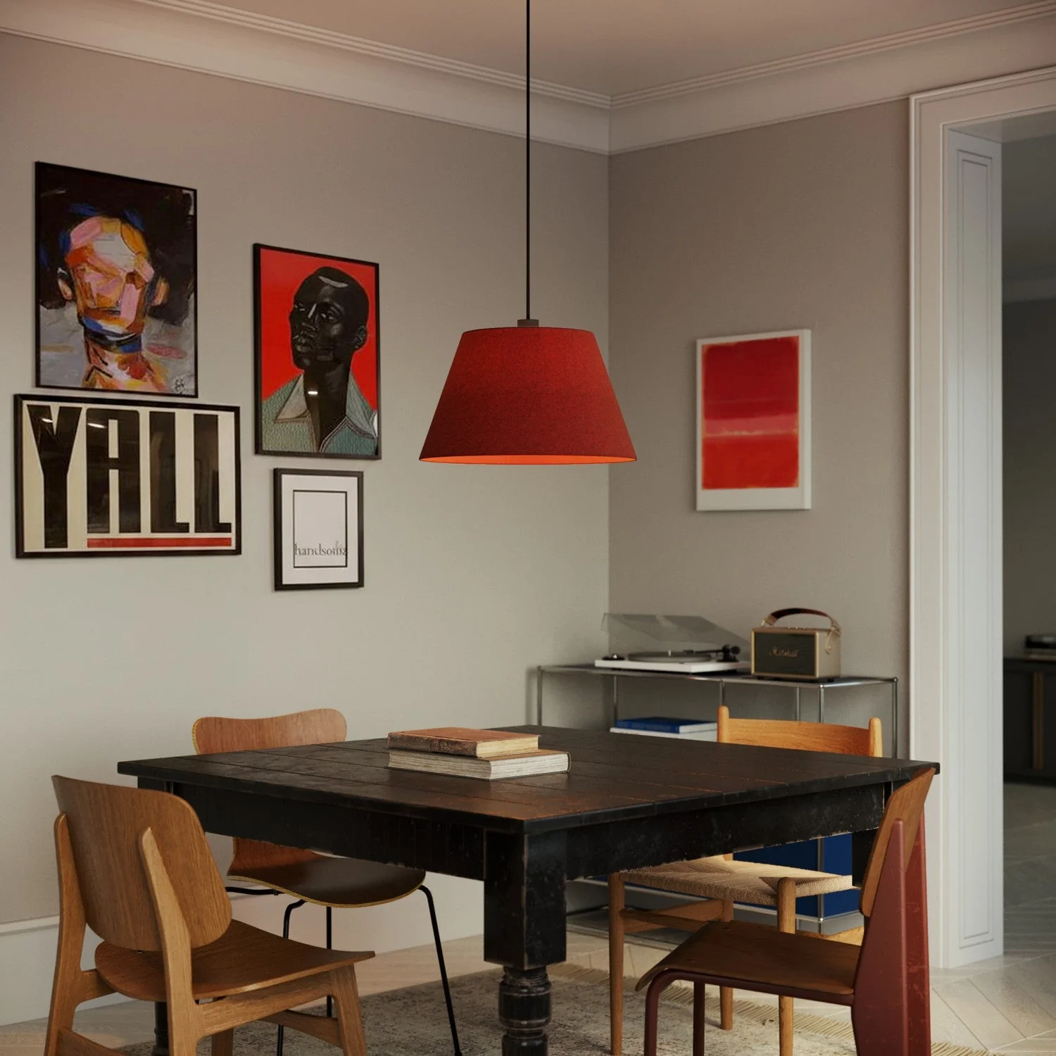 Impero L Lampshade for pendant with E27 fitting - Made in Italy - Lobster Wool - Image 2