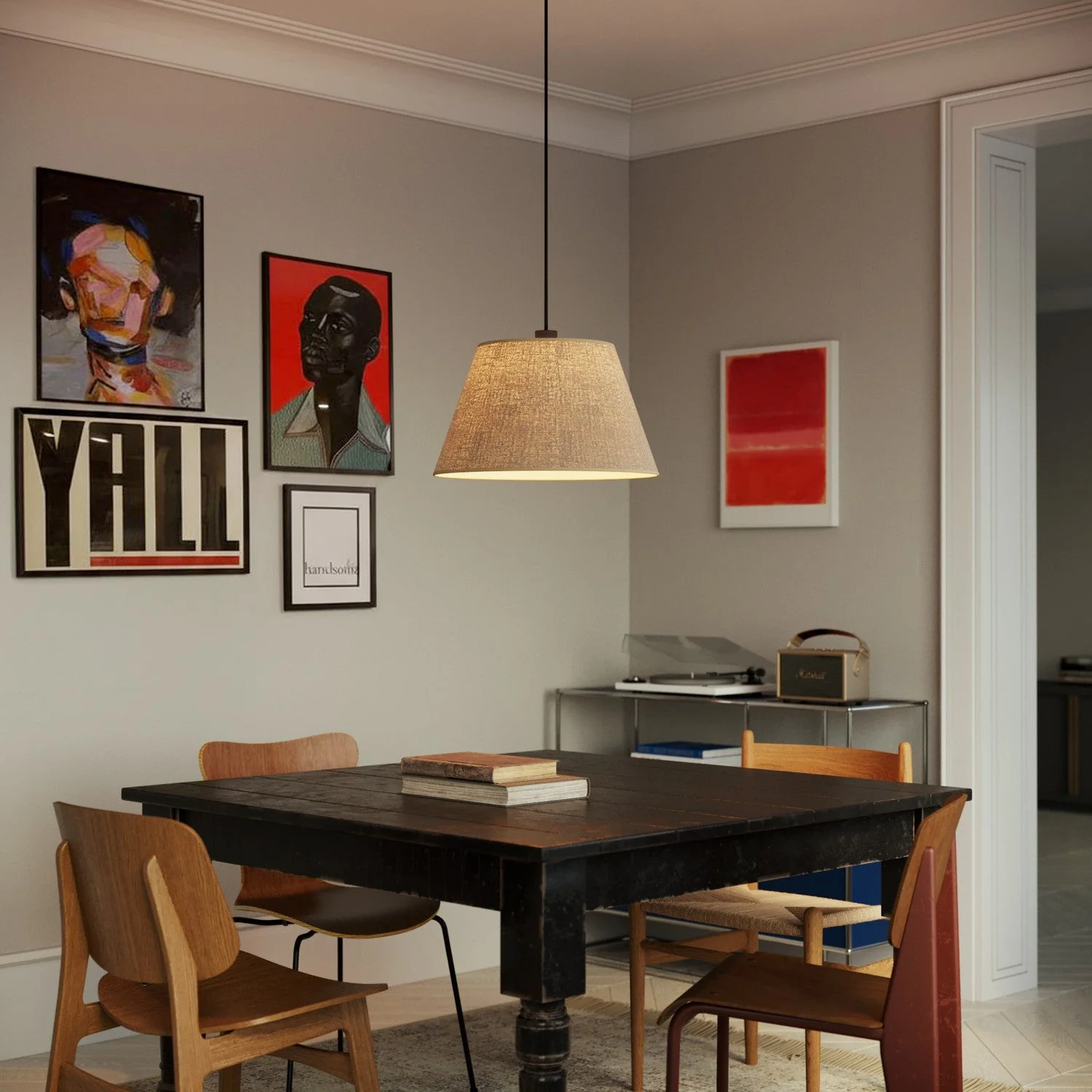 Impero Lampshade L for pendant with E27 fitting - Made in Italy - Natural Jute - Image 2