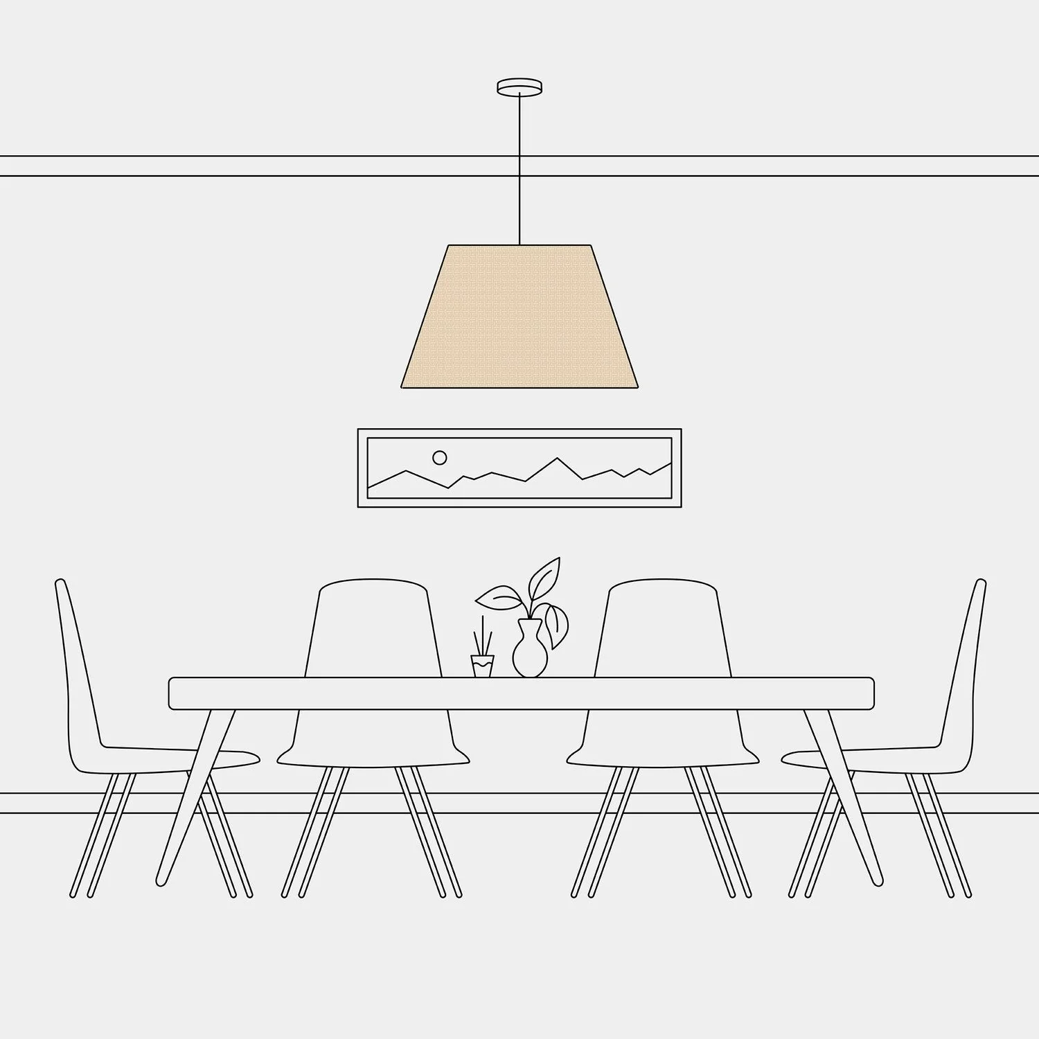 Impero L Lampshade for pendant with E27 fitting - Made in Italy - Raphia - Image 5