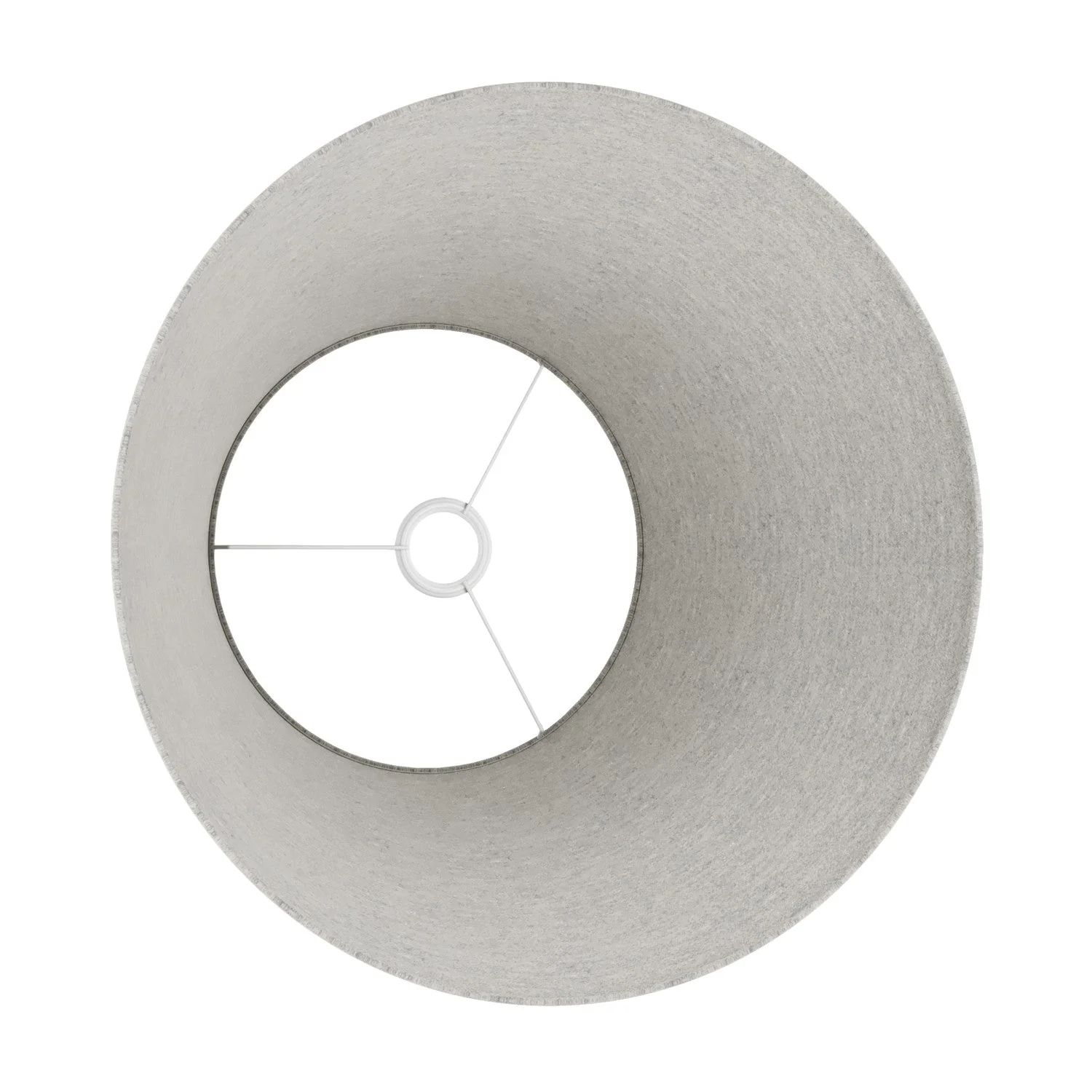 Empire L Lampshade for pendant with E27 fitting - Made in Italy - Light Gray Wool - Image 3