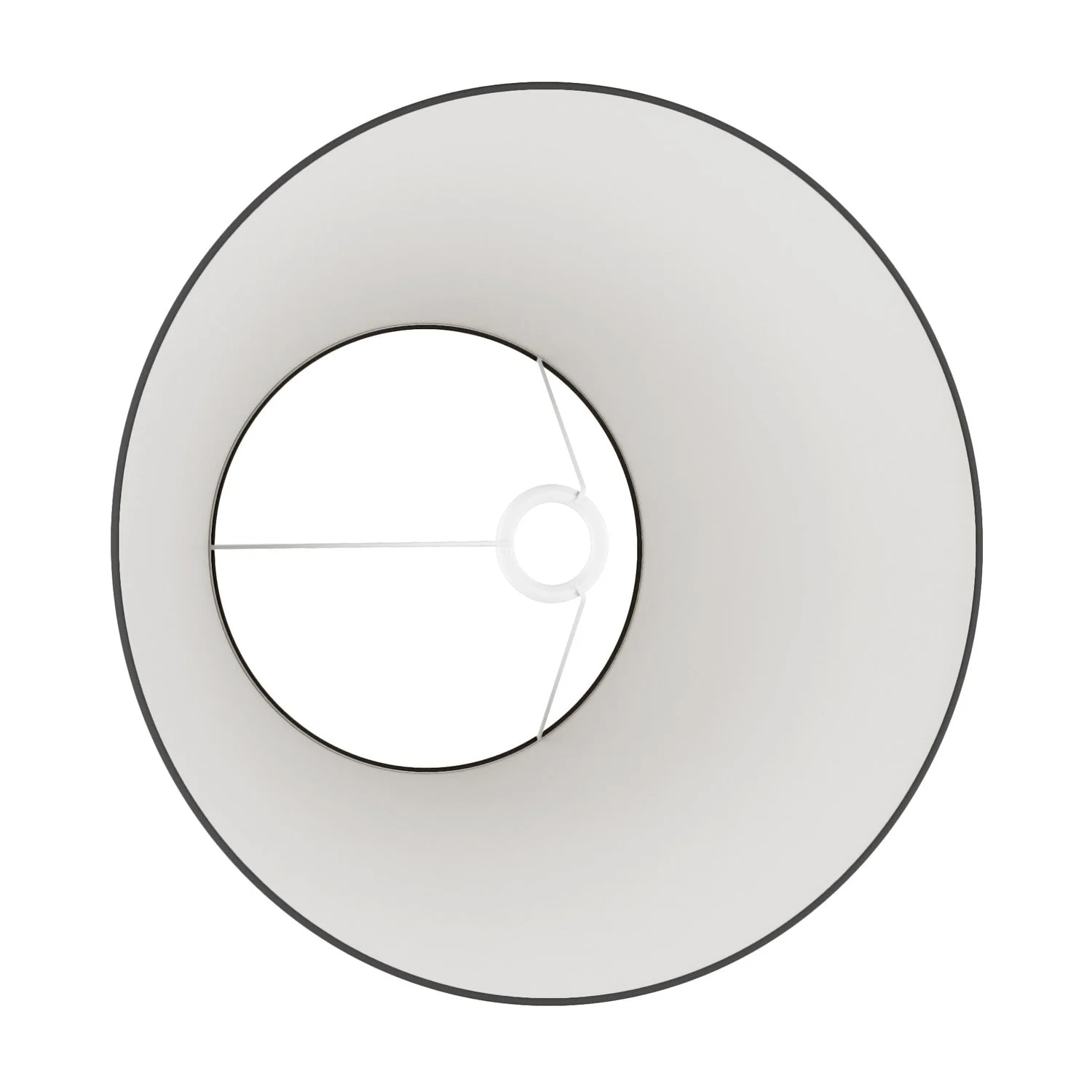 Impero Lampshade L for table lamp or wall light with E27 fitting - Made in Italy - Anthracite Fabric - Image 3