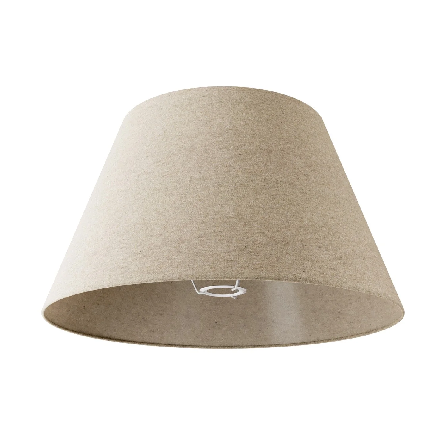 Impero L Lampshade for table lamp or wall light with E27 fitting - Made in Italy - Beige Wool