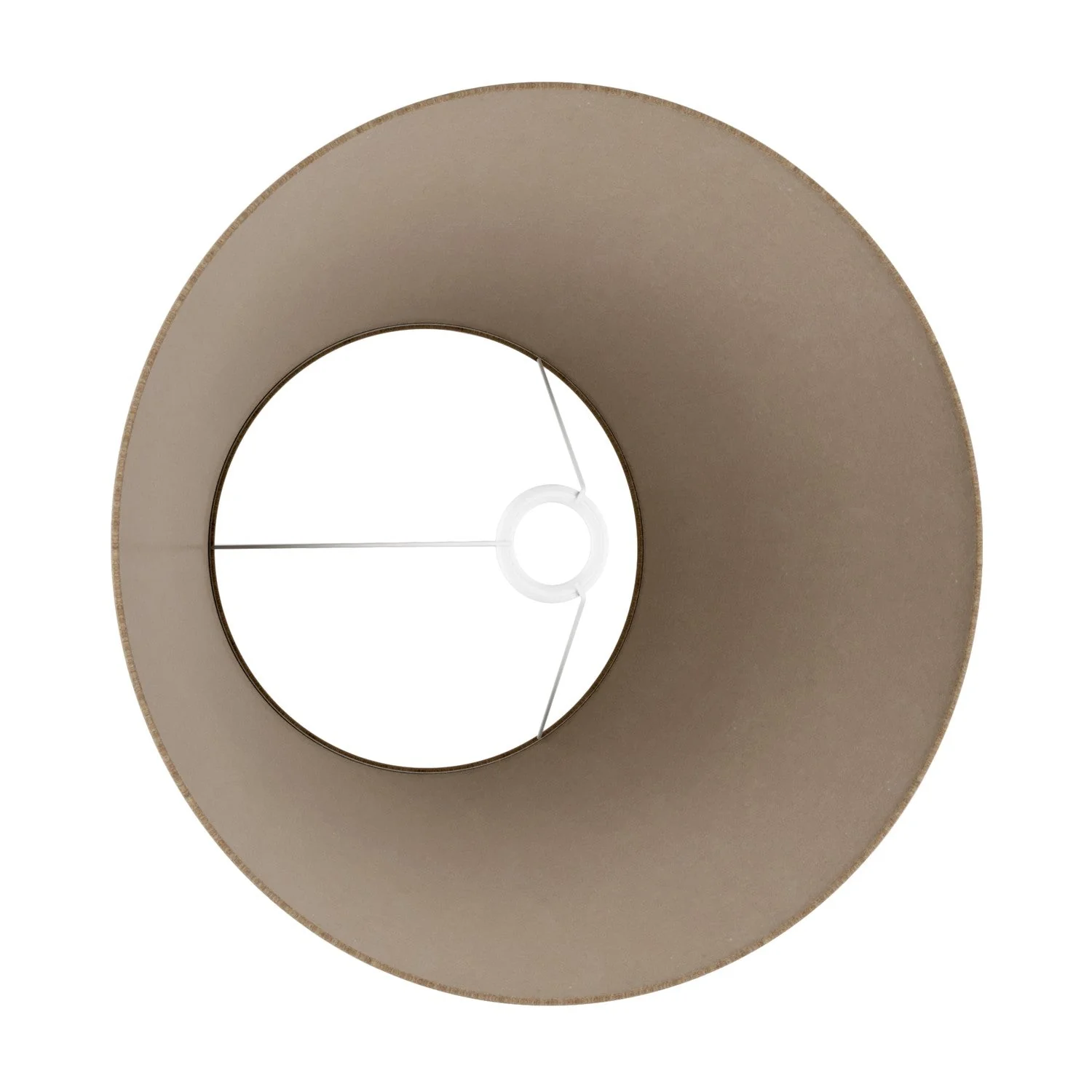 Impero L Lampshade for table lamp or wall light with E27 fitting - Made in Italy - Brown Wool - Image 3