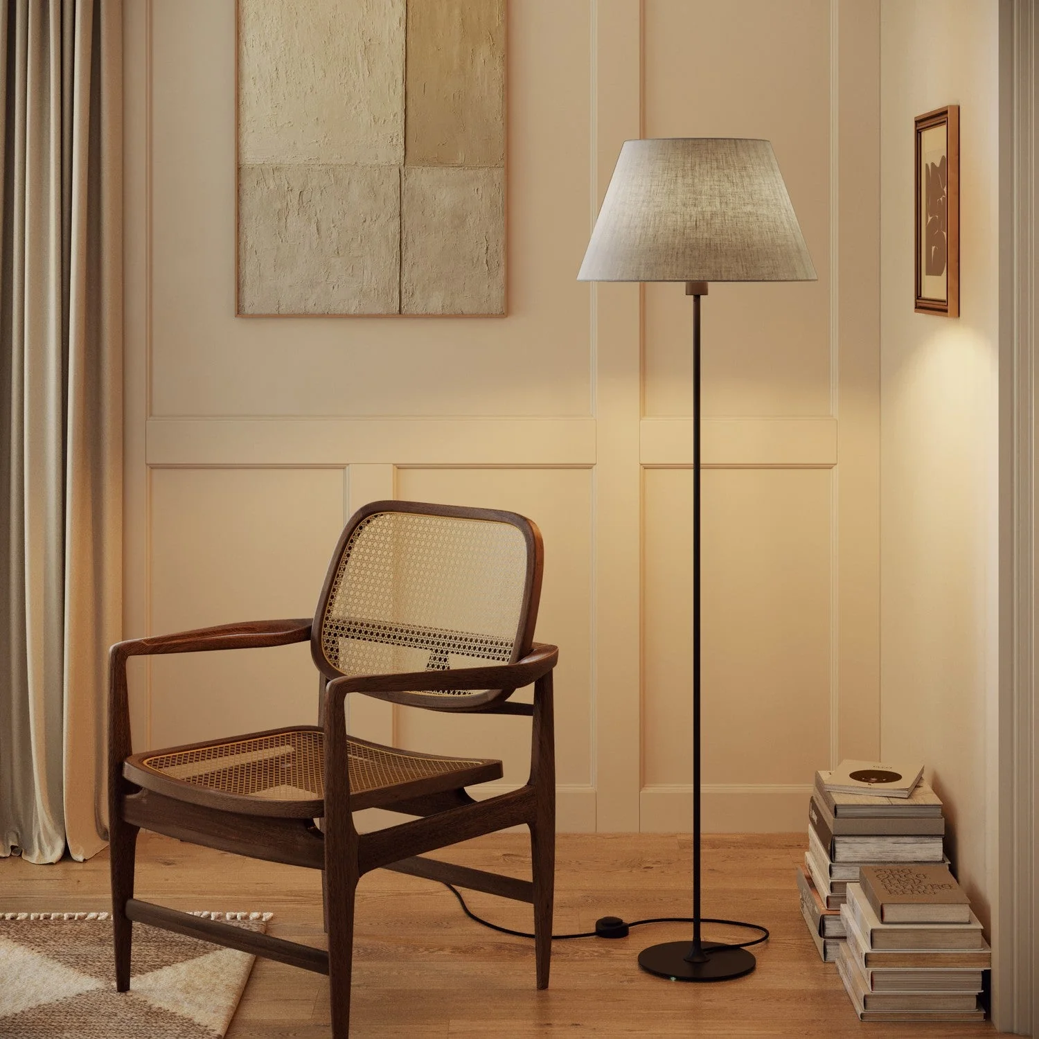 Impero L Lampshade for table lamp or wall sconce with E27 fitting - Made in Italy - Camelot Gray - Image 2