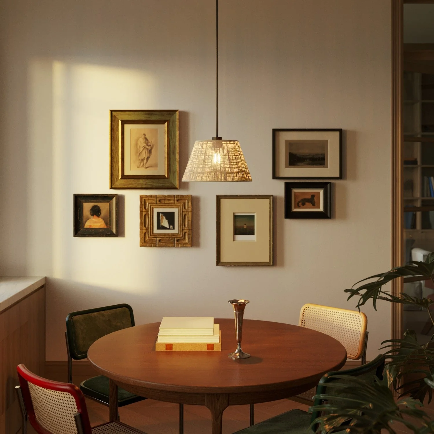 Impero M Lampshade for pendant lamp with E27 fitting - Made in Italy - Raphia - Image 2