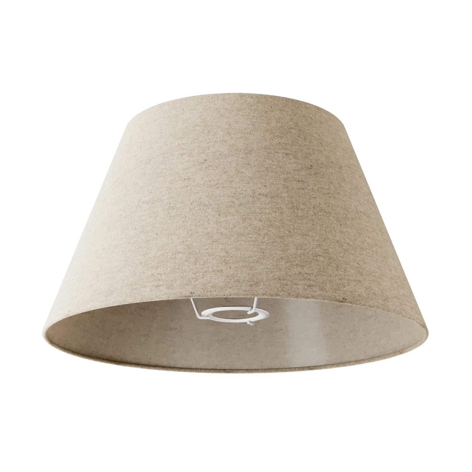 Empire M Lampshade in fabric for floor lamp with E27 fitting - Made in Italy - Beige Wool