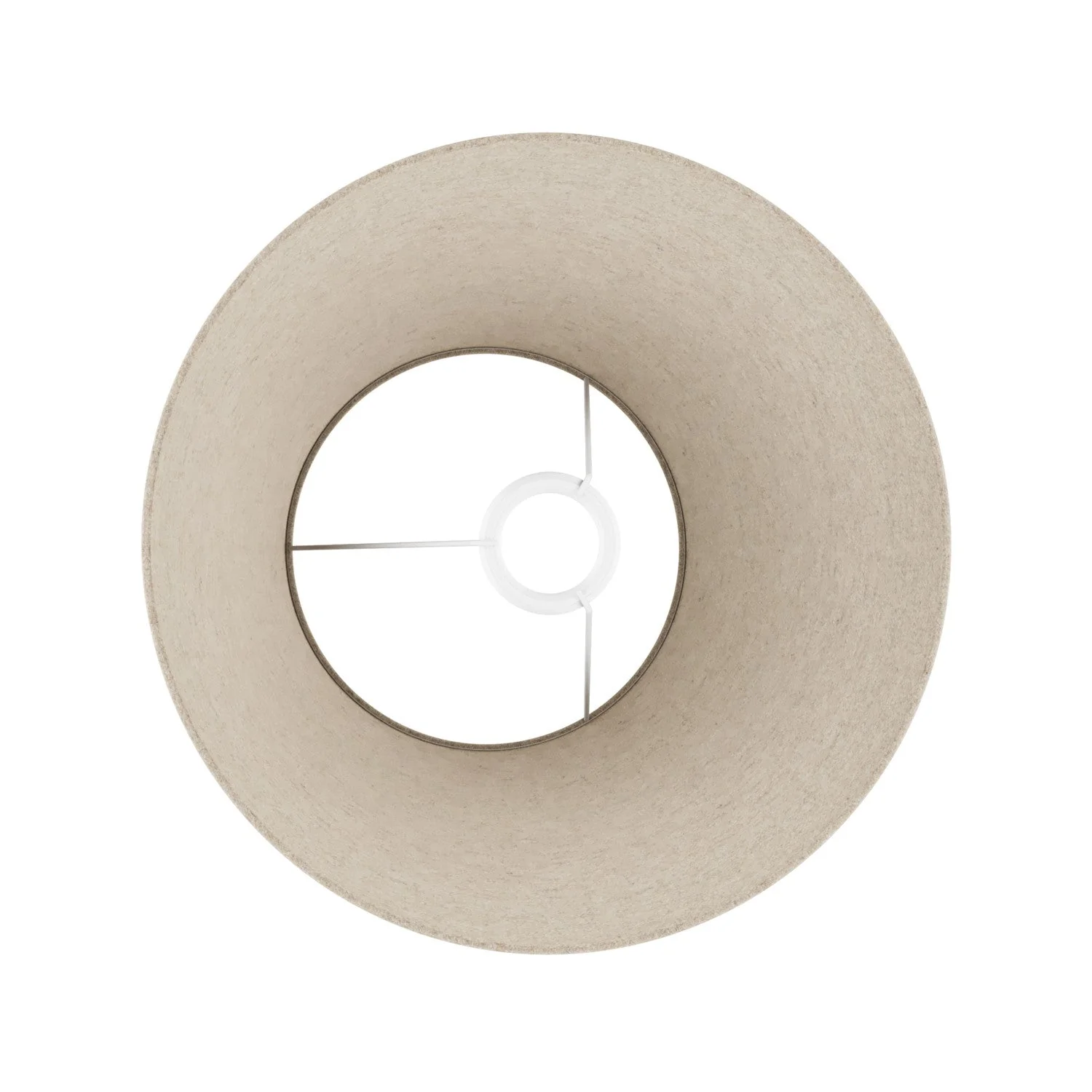 Empire M Lampshade in fabric for floor lamp with E27 fitting - Made in Italy - Beige Wool - Image 3