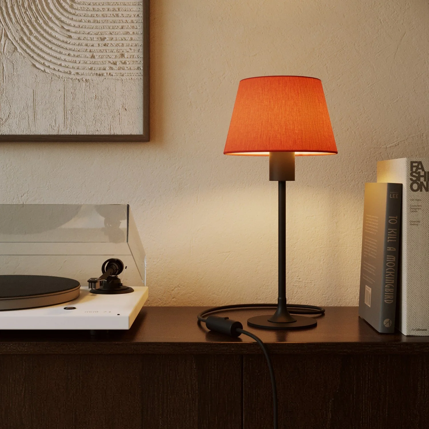 Impero Lampshade S with E27 fitting for table lamp or wall sconce - Made in Italy - Cinette Lobster - Image 2