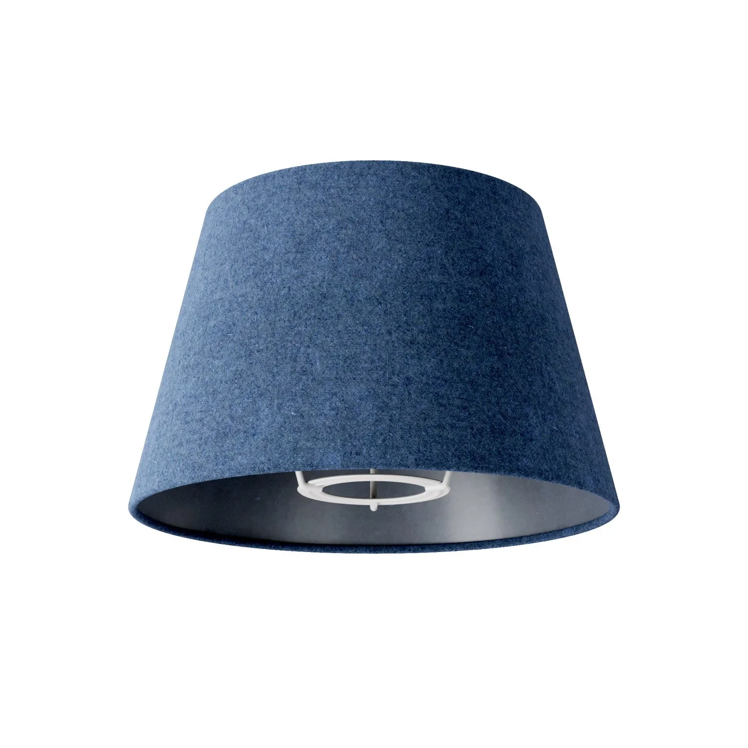 Impero S Lampshade with E27 fitting for table lamp or wall sconce - Made in Italy - Blue Wool