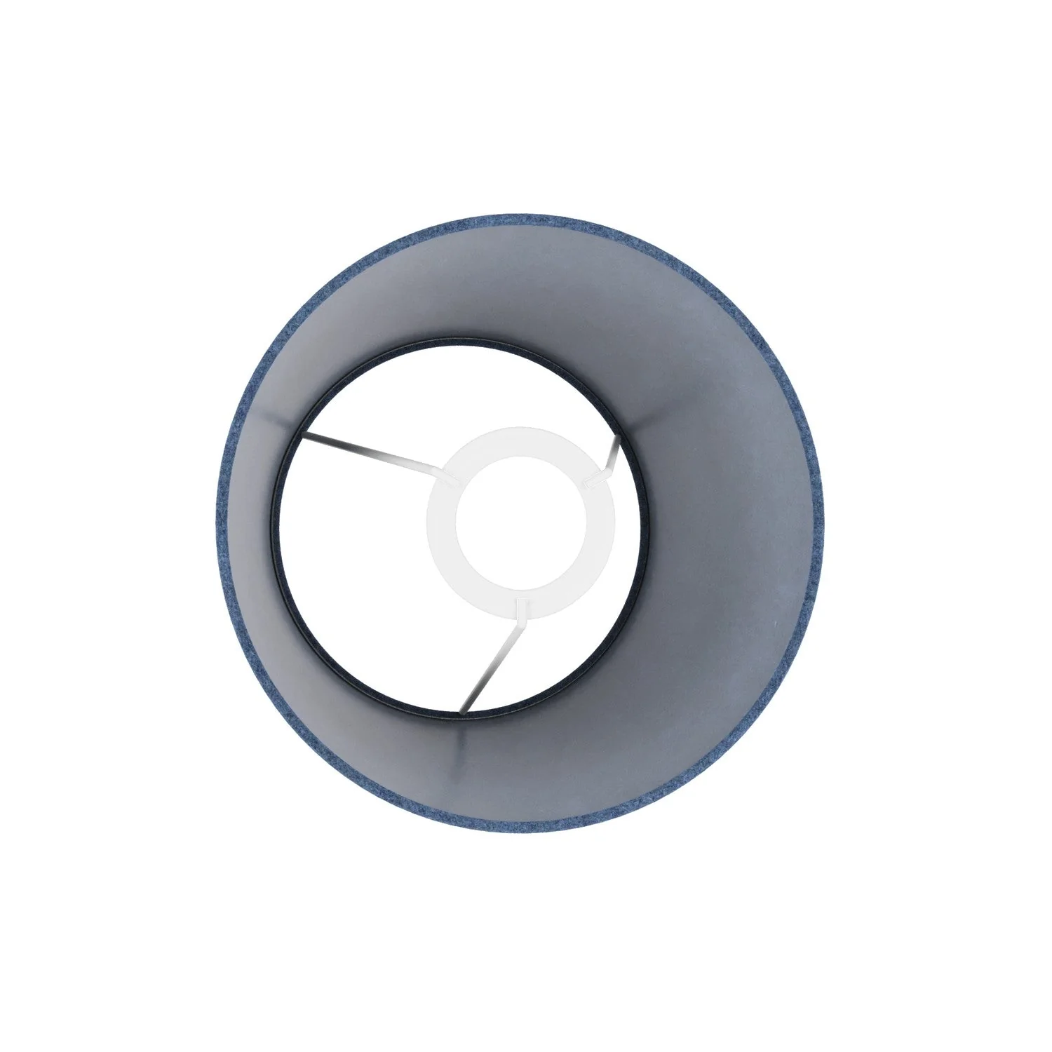 Impero S Lampshade with E27 fitting for table lamp or wall sconce - Made in Italy - Blue Wool - Image 3