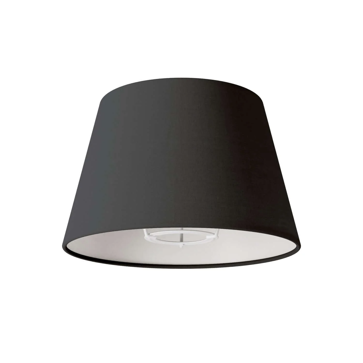 Impero lampshade with E27 fitting for table lamp or wall light - Made in Italy - Anthracite fabric