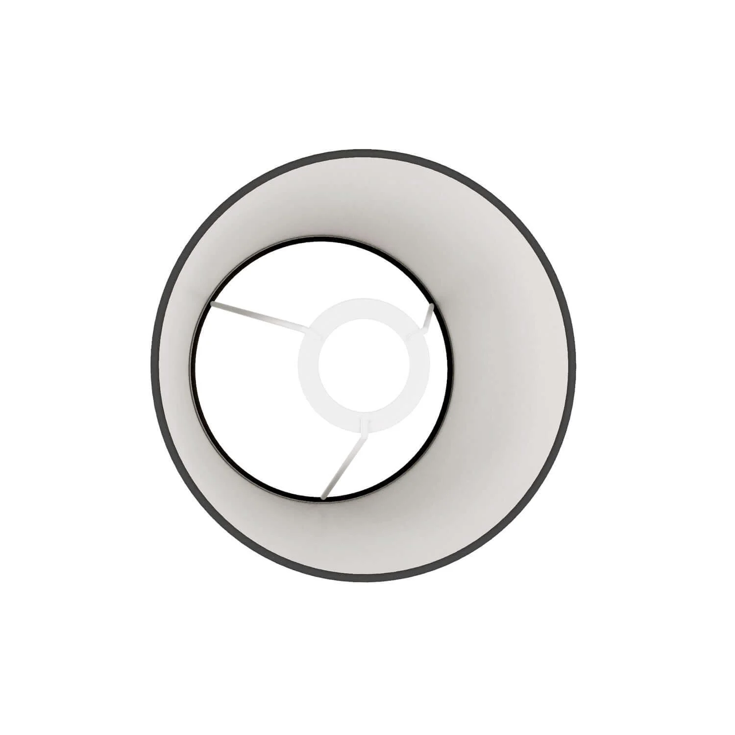 Impero lampshade with E27 fitting for table lamp or wall light - Made in Italy - Anthracite fabric - Image 3
