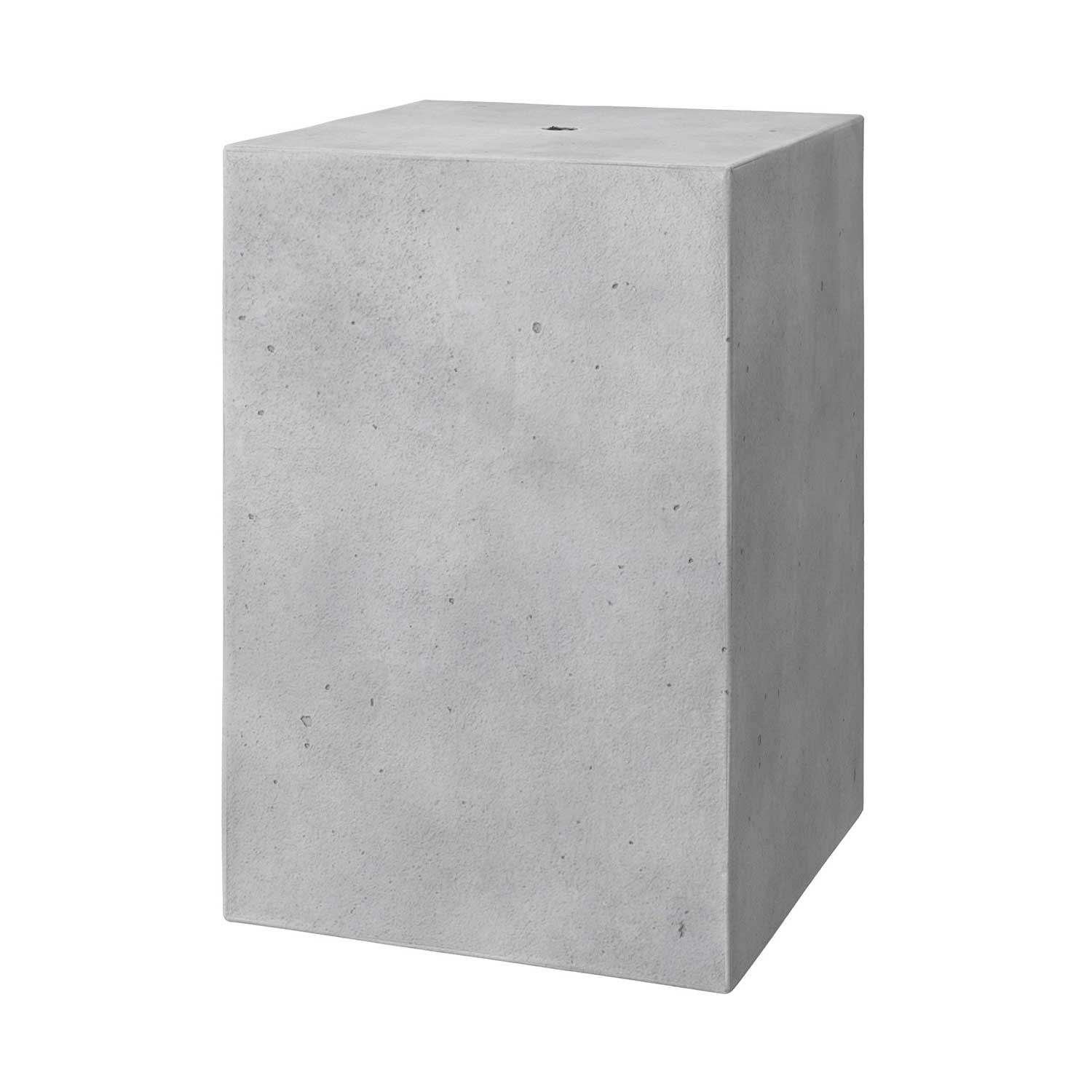 Cube concrete lampshade for pendant lamp, complete with cable clamp and E27 lamp holder - Light concrete - Image 3