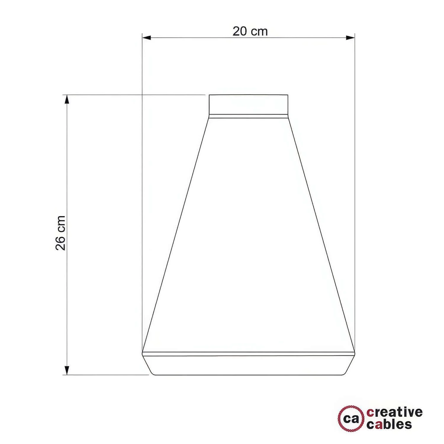 Imbuto concrete lampshade for pendant lamp, complete with cable clamp and E27 lamp holder - Dark concrete - Image 5