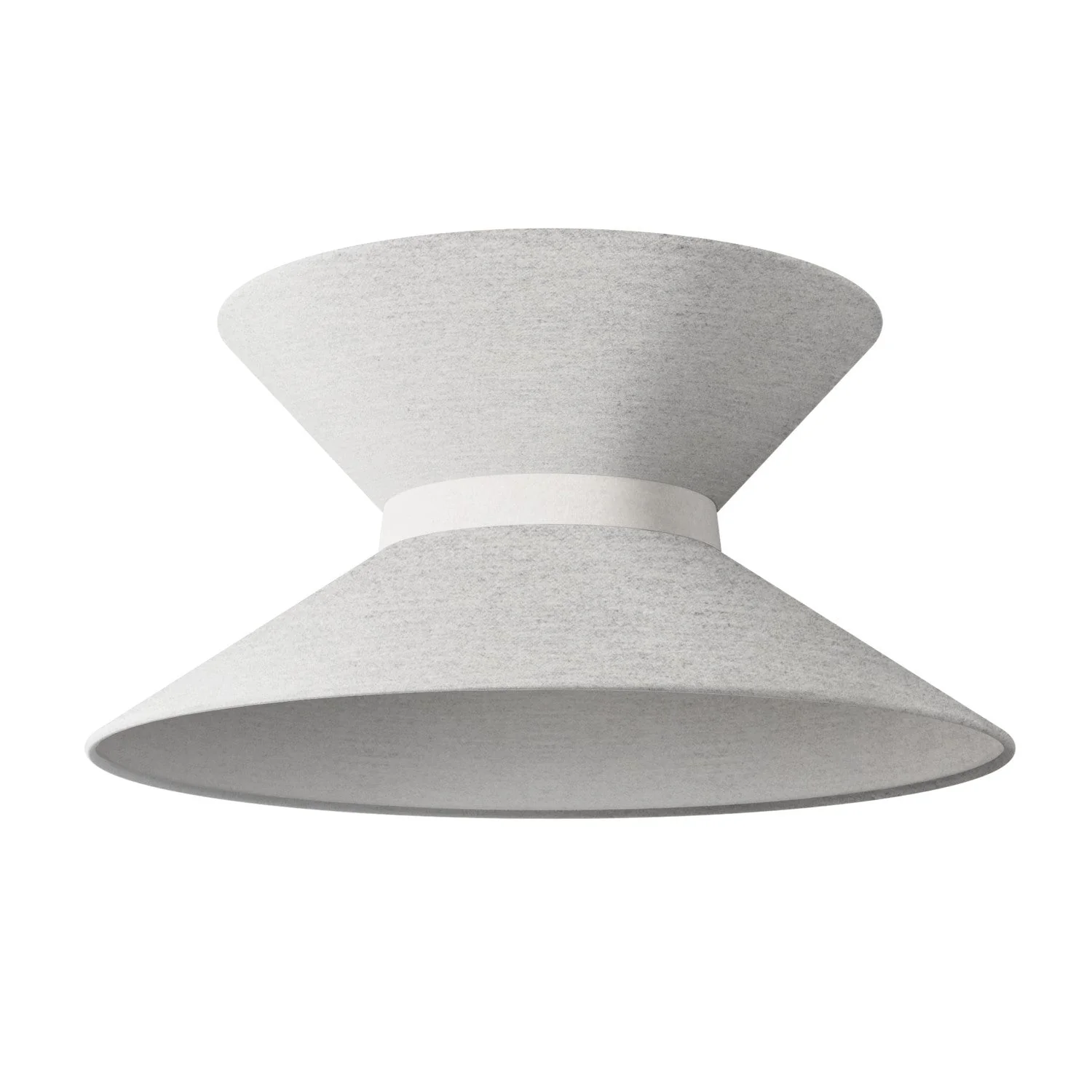 Clessidra fabric lampshade for pendant lamp - Light Gray Wool