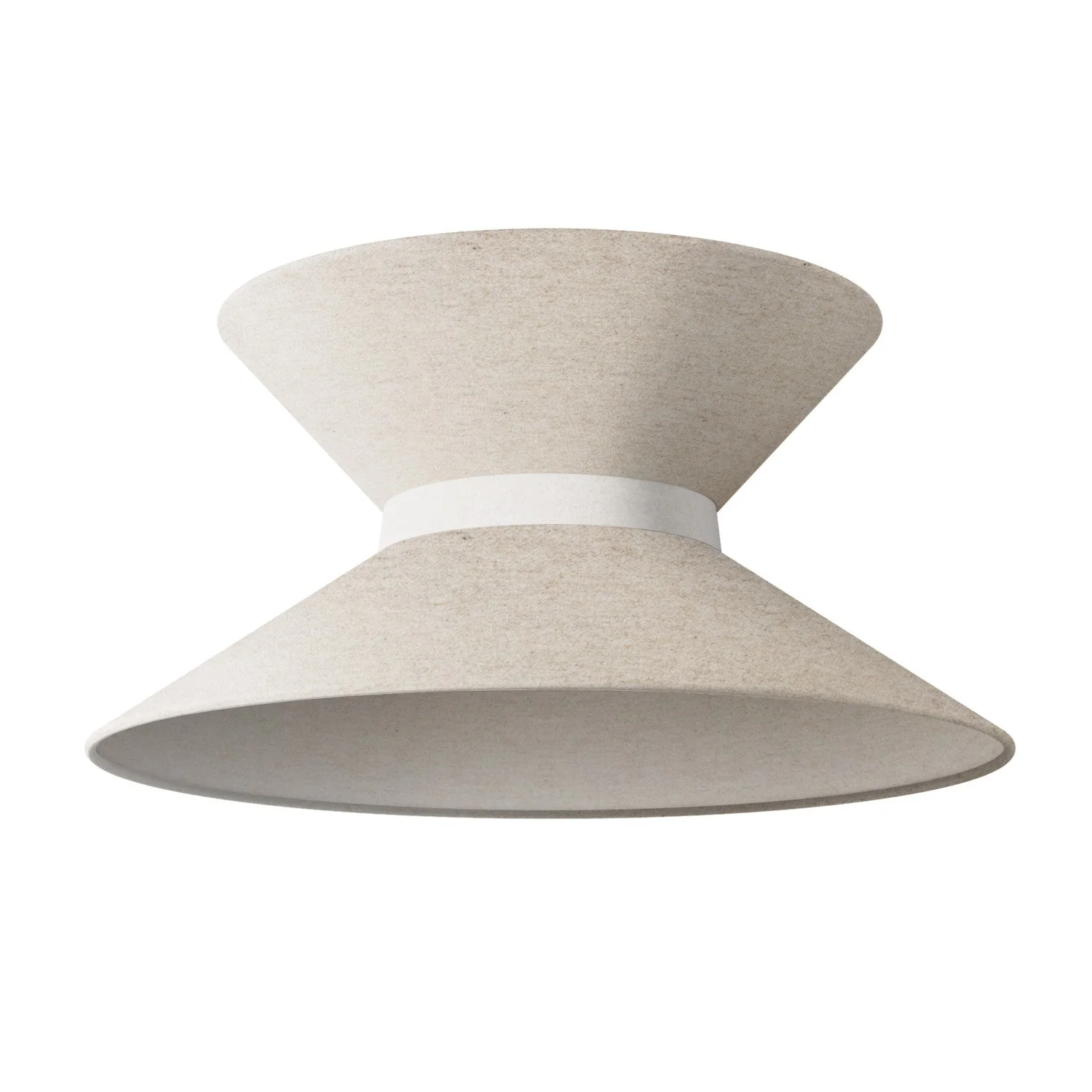 Clessidra fabric lampshade for pendant lamp - Beige Wool