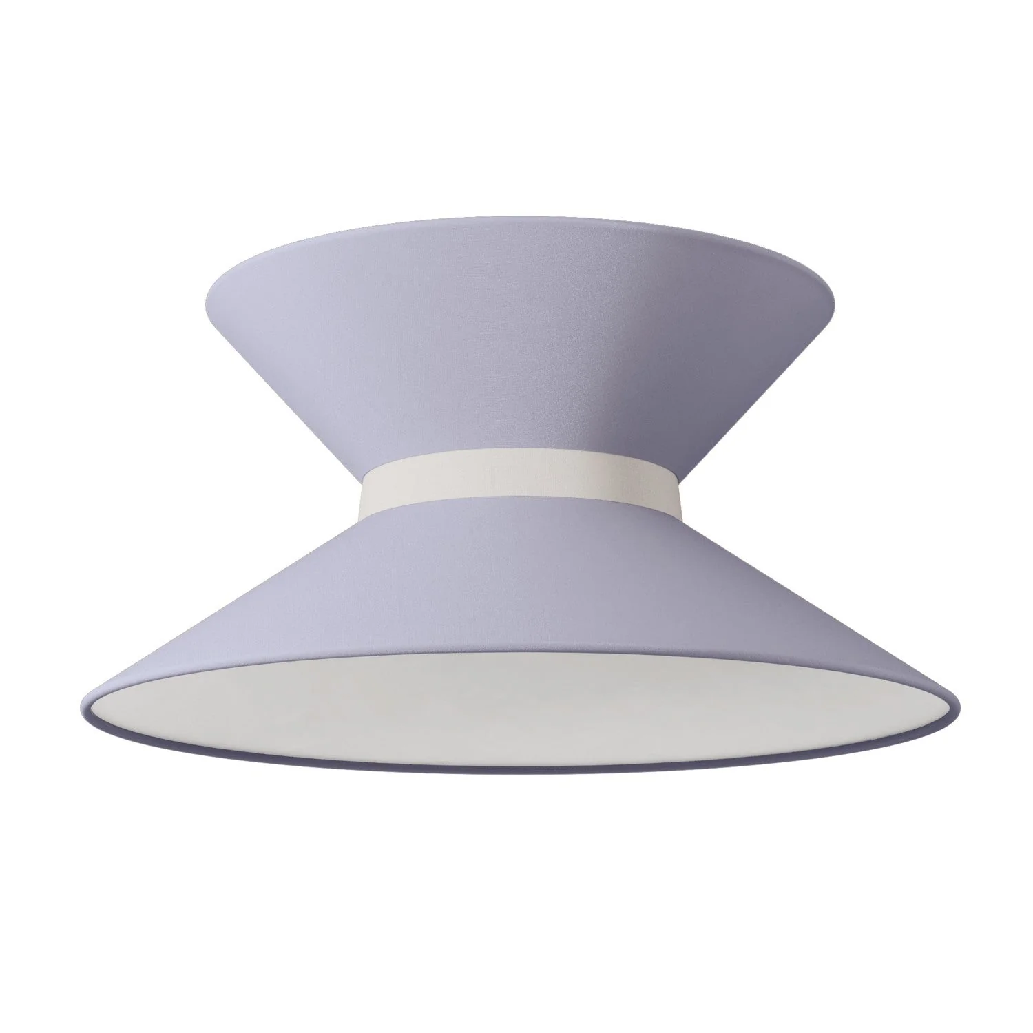 Clessidra Teletta lilac fabric lampshade - Made in Italy