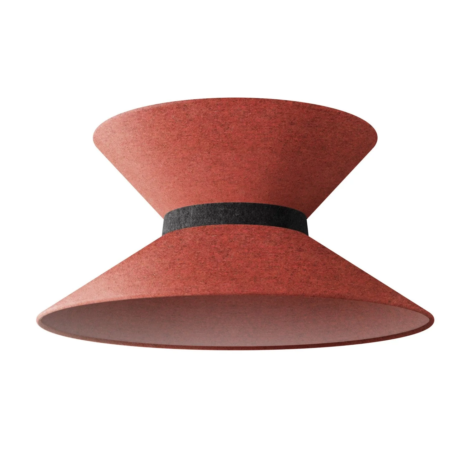 Hourglass Fabric Lampshade for pendant lamp - Wool Lobster - Image 10