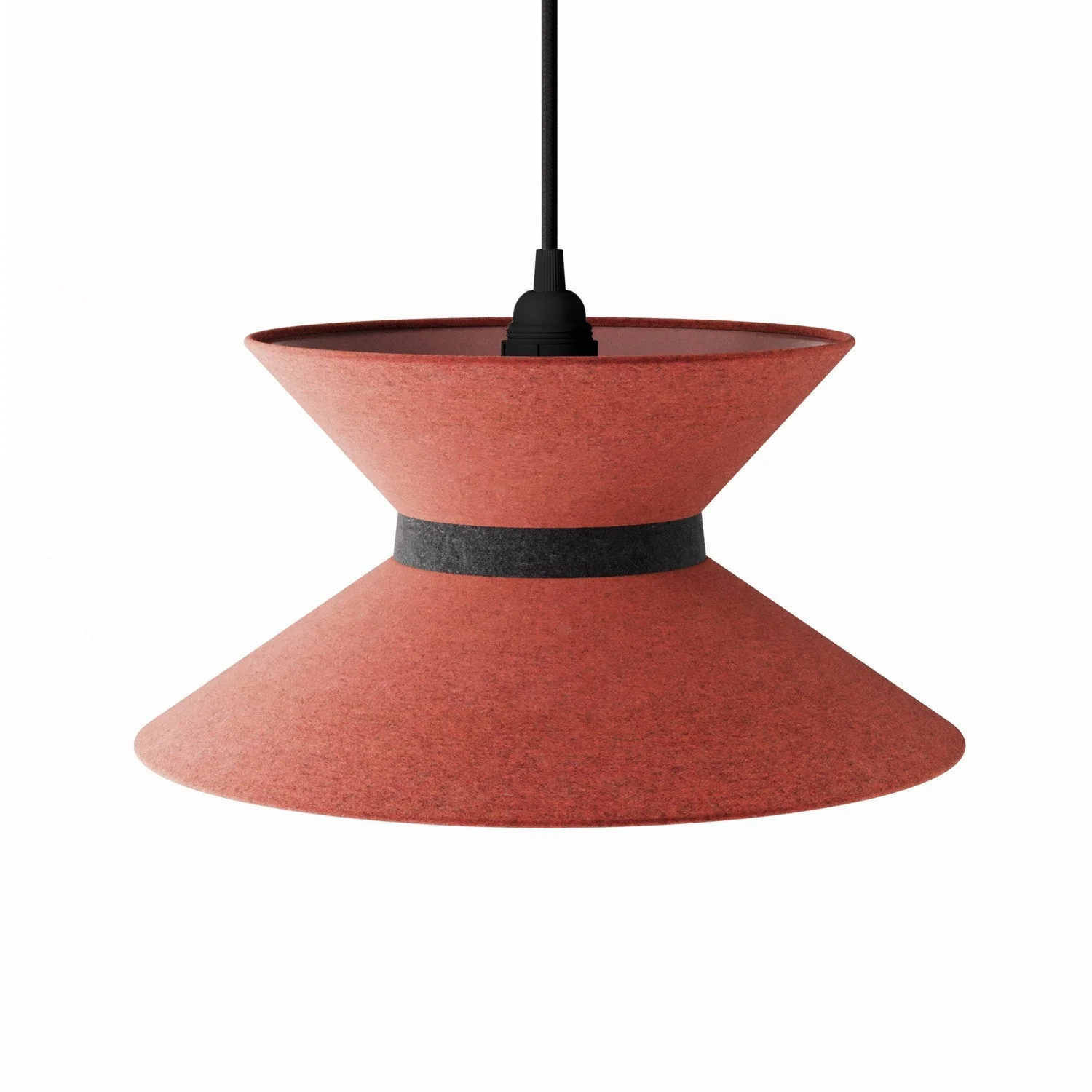 Hourglass Fabric Lampshade for pendant lamp - Wool Lobster - Image 13
