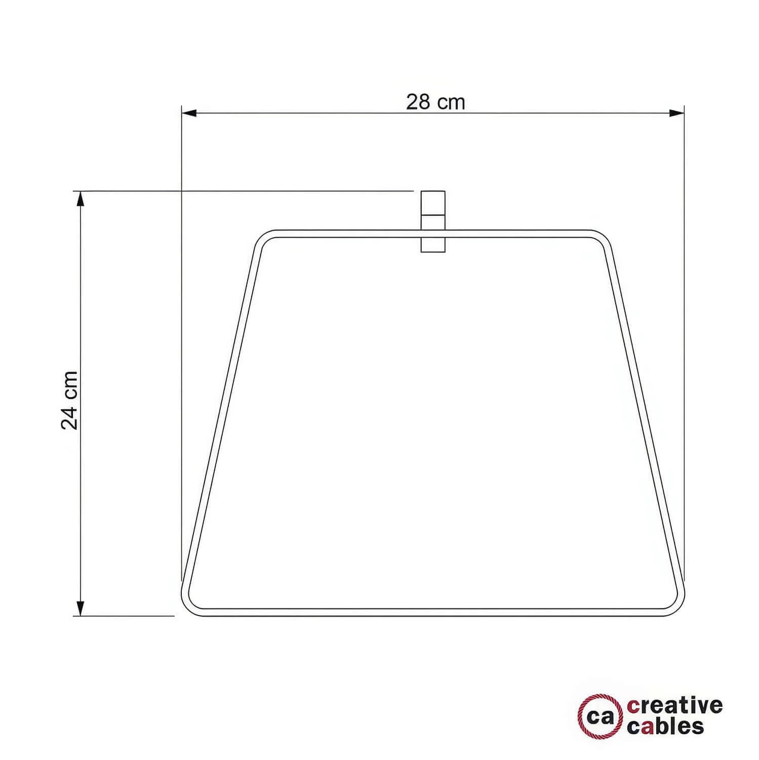 Duedì Base metal lampshade with metal lamp holder cover and E27 lamp holder - White - Image 4
