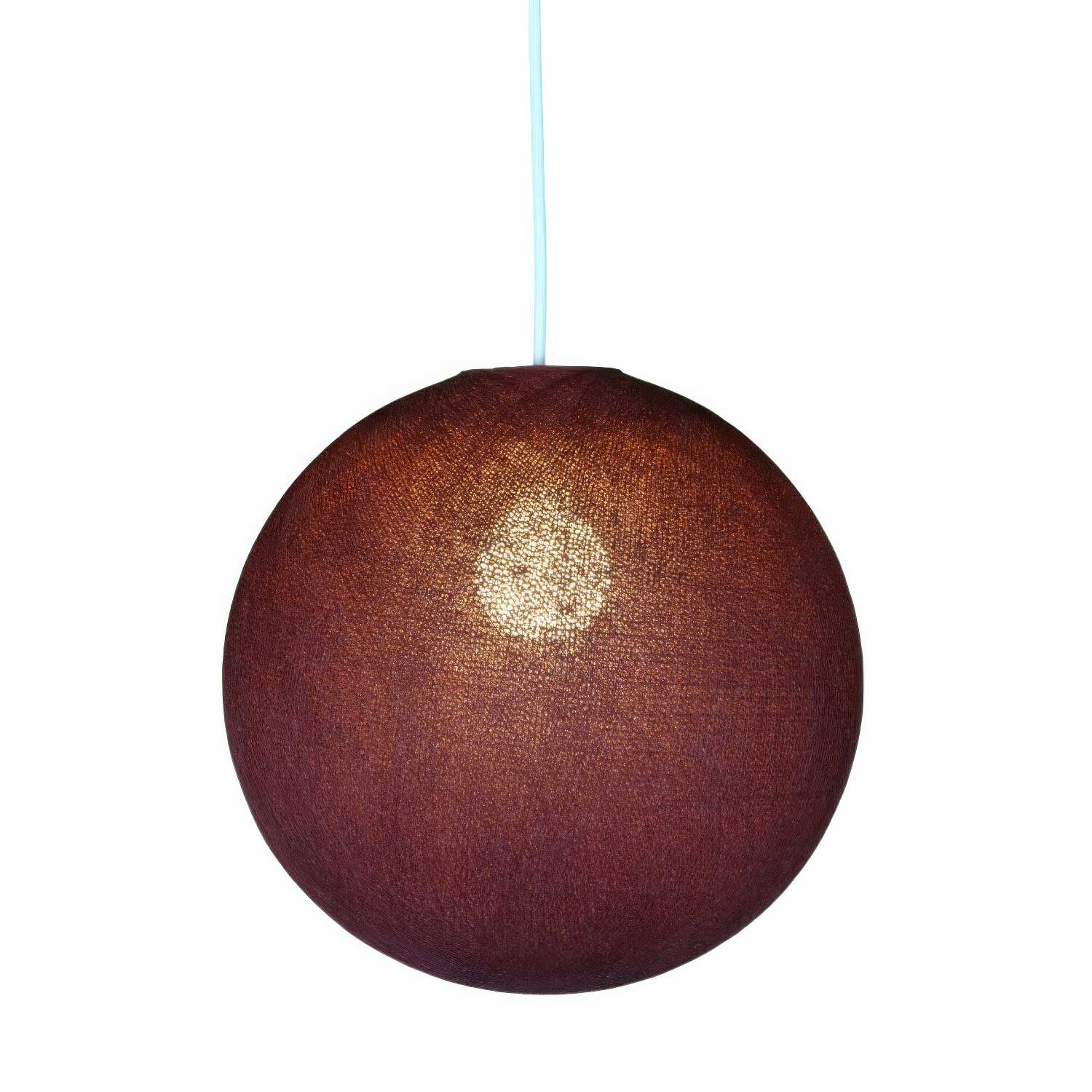 Sfera lampshade in 100% handmade thread - Merlot Polyester - Image 2