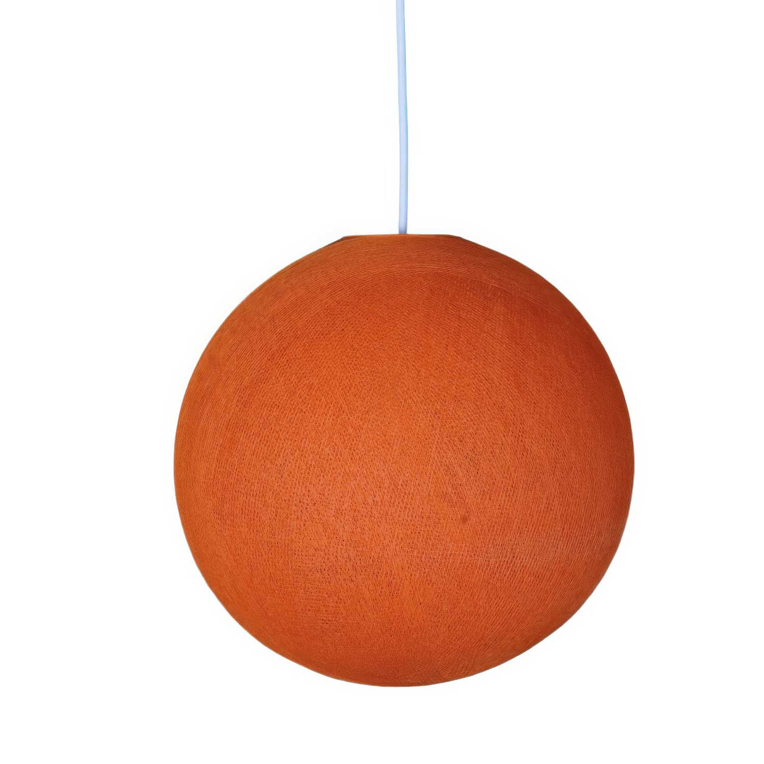100% handmade Sfera lampshade in thread - Orange polyester