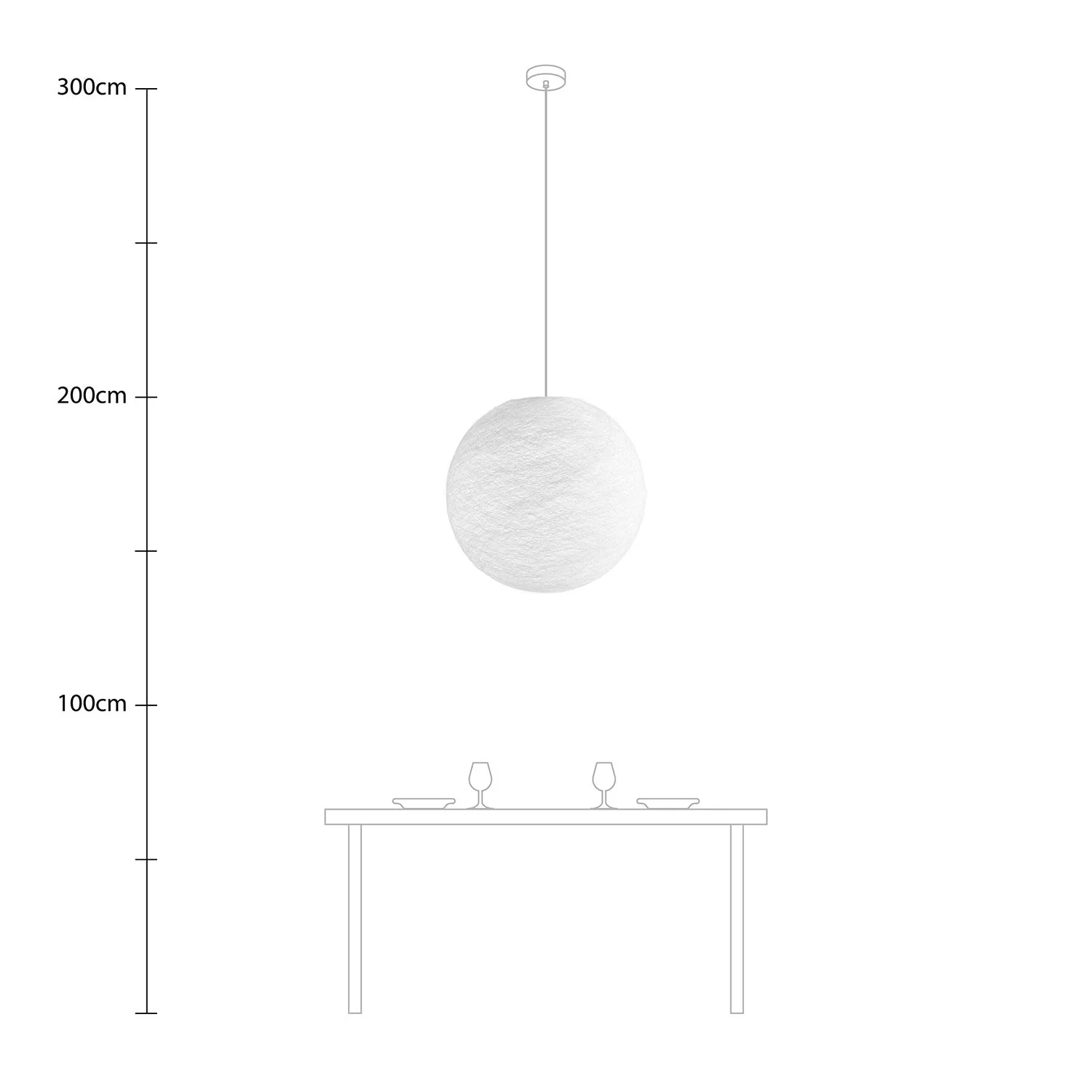 Sfera Light lampshade in hand-made thread – White Polyester - Image 10