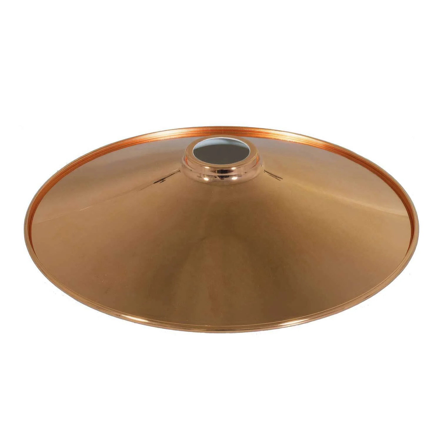 Swing lampshade in enamelled metal with E27 fitting - Copper - Image 3