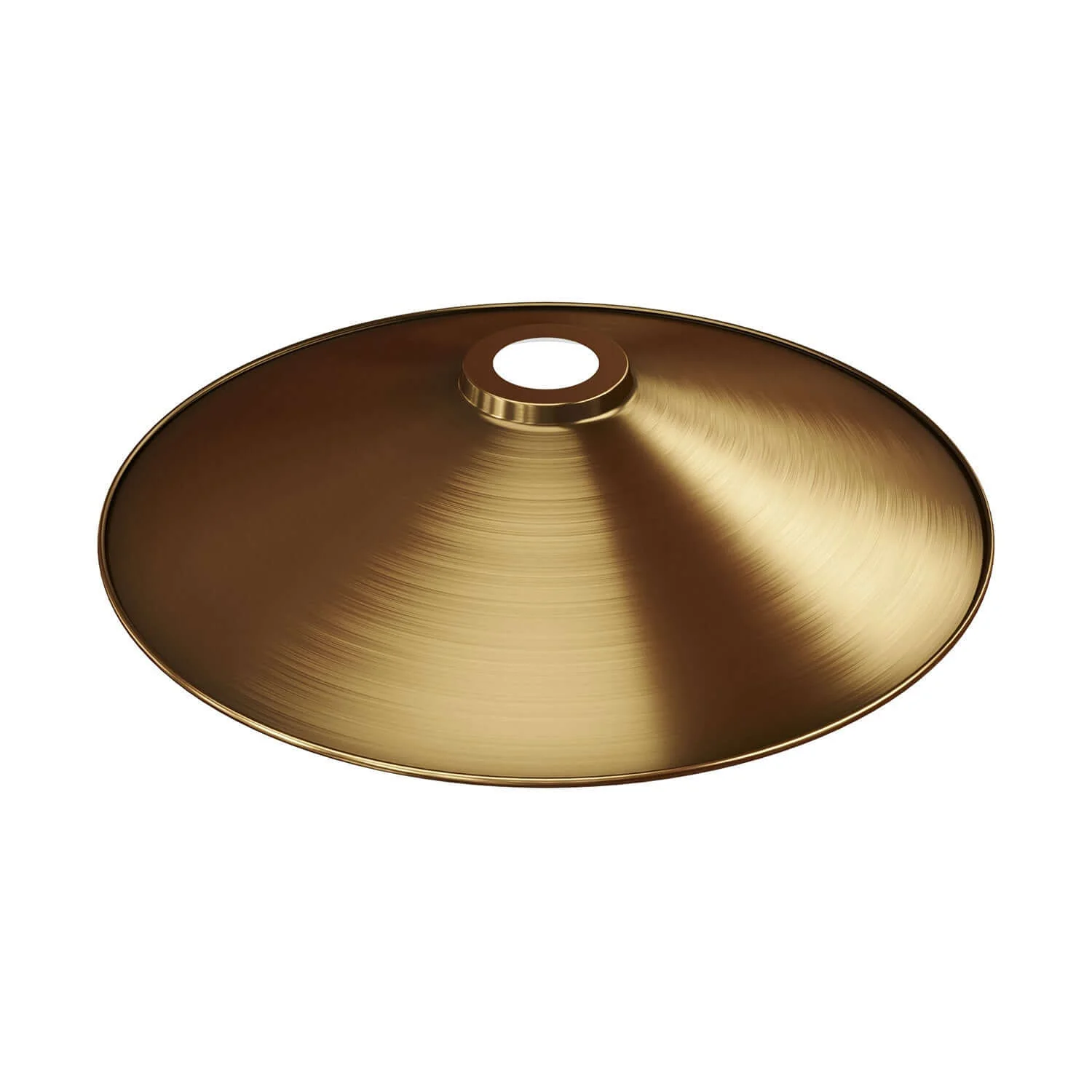 Swing lampshade in enamelled metal with E27 fitting - Satin bronze - Image 3