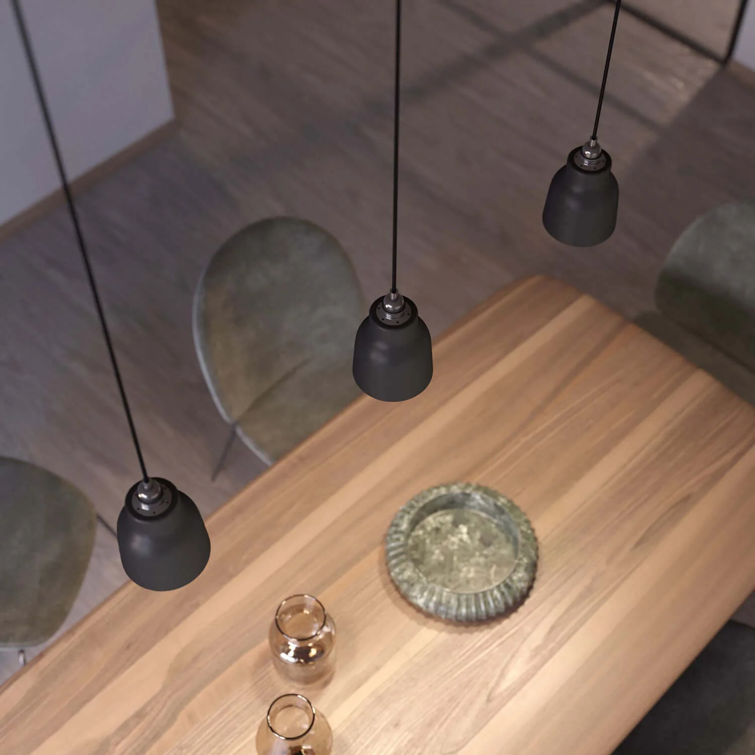 Vaso ceramic lampshade, Materia collection - Made in Italy - Lavagna - Image 3