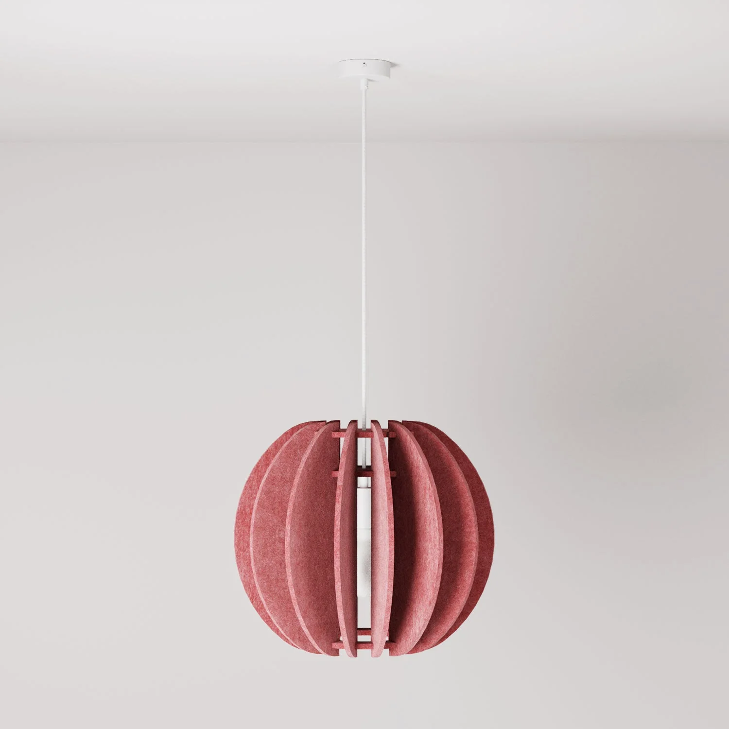 LAMPSHADE - Pendant Lamp with Elliptical Shade - Rose Mélange - Image 3