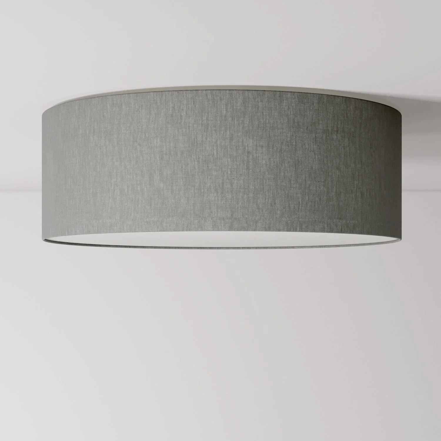Large Camelot grey fabric ceiling light – Made in Italy