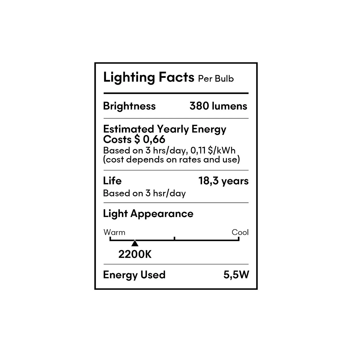 LED Clear Light Bulb Ghost Line CRI 90 G8 5.5W 380Lm E26 120V 2200K Dimmable - G06 - Image 8