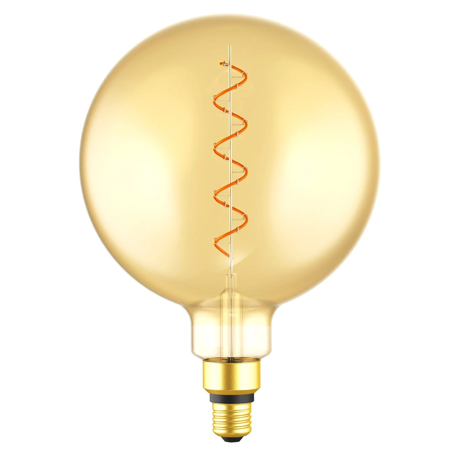 LED Light Bulb Amber Globe G63 5.5W 300Lm E26 2000K Dimmable - G200 Globe